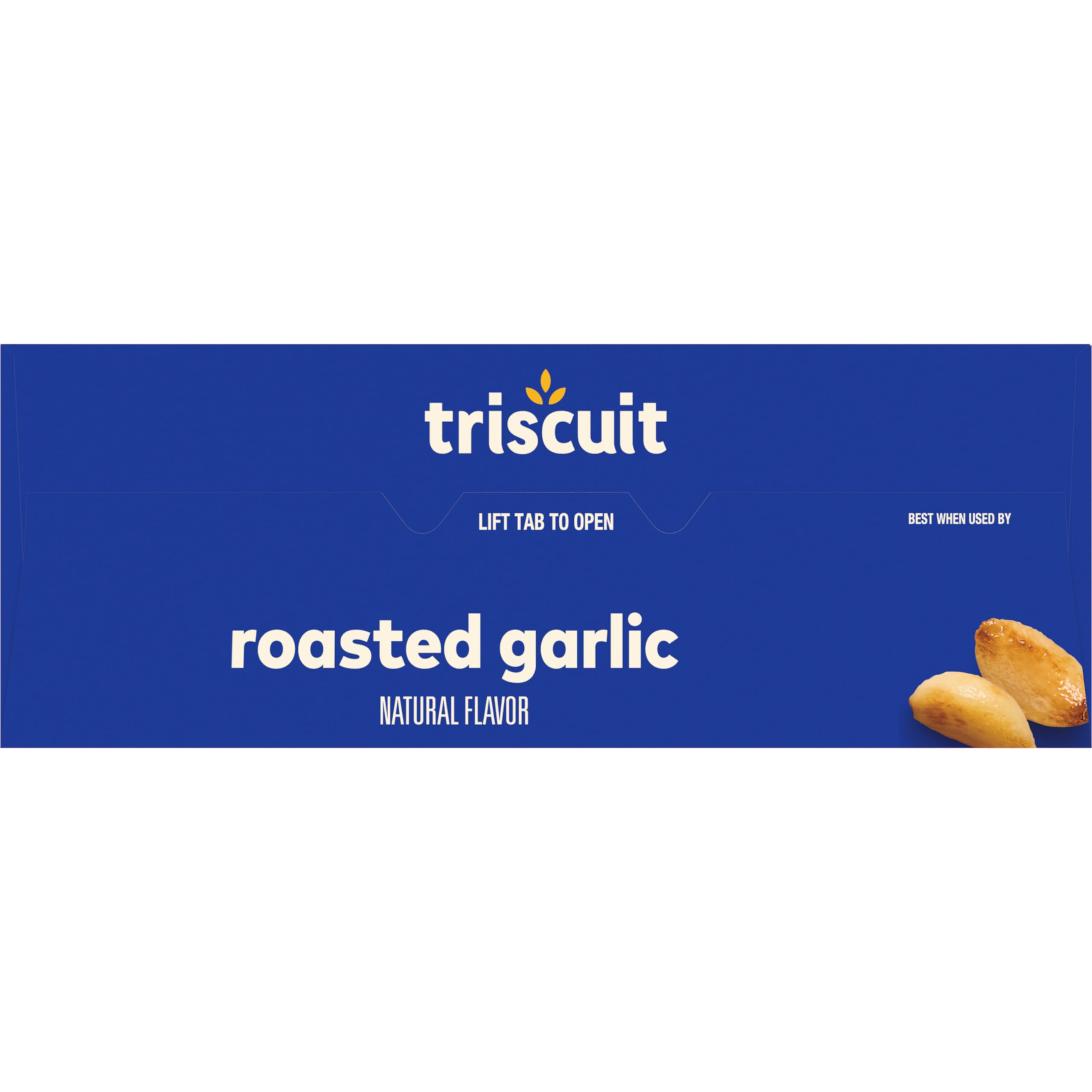 Triscuit Roasted Garlic Whole Grain Wheat Crackers - Healthy Lunch Snacks, Bulk Family Size (6-12.5 oz) | Perfect for Office, School & Picnic Snacking
