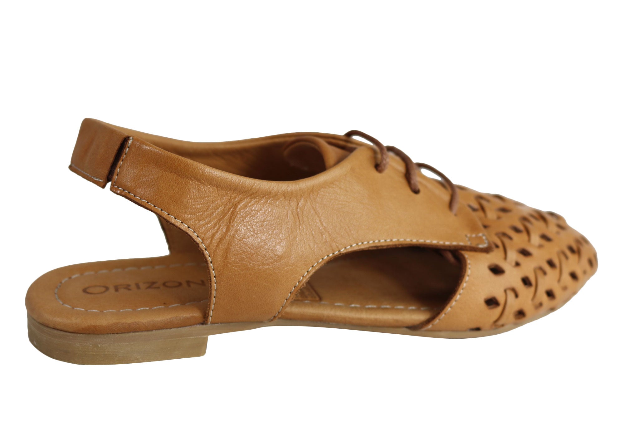 Orizonte Basco Women's European Soft Leather Slingback Flat Shoes - Comfortable & Stylish for Work, Travel & Casual Outings