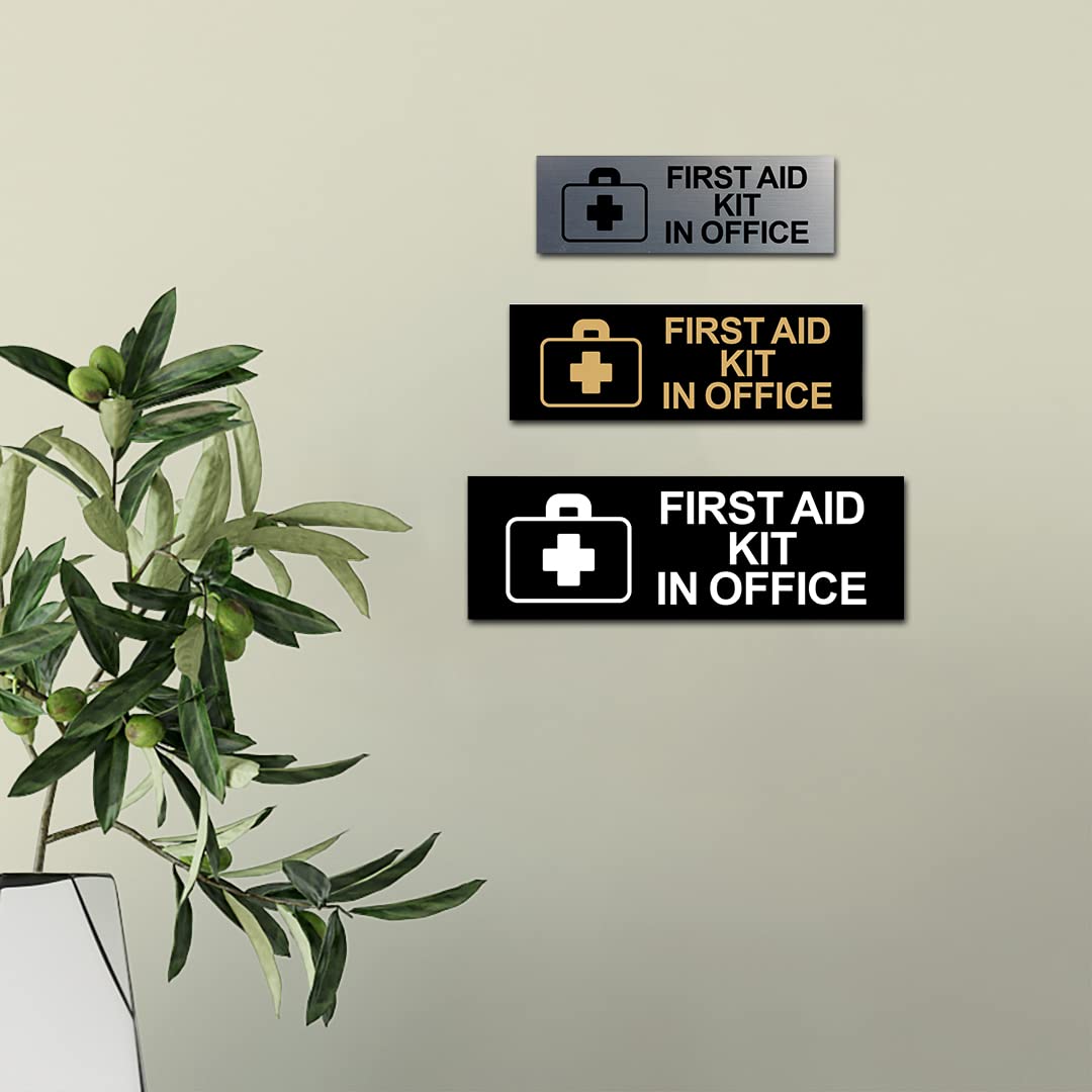 Blue Medium Basic First Aid Kit for Office - OSHA Compliant Emergency Medical Supplies with Wall Sign - Perfect for Workplace Safety, Schools, and Home Use