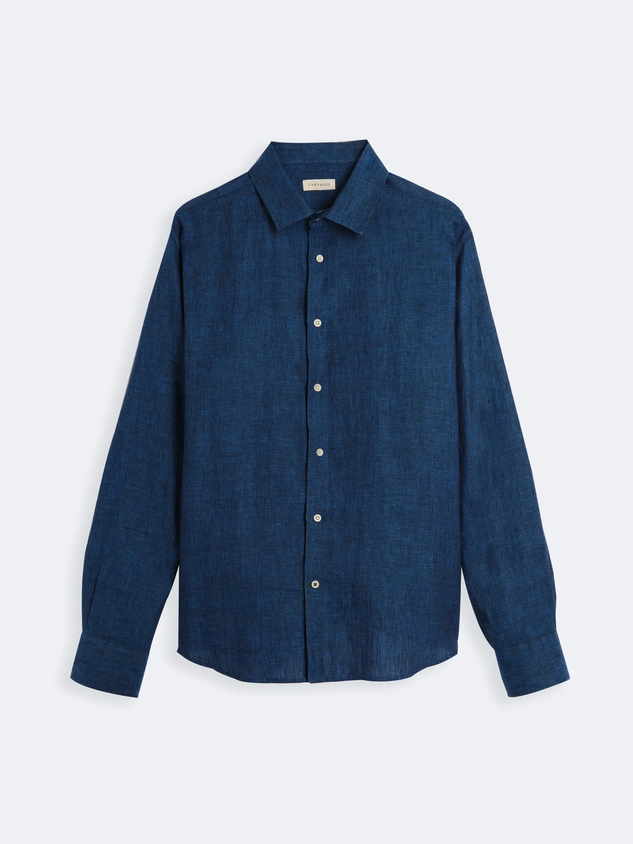 Premium Linen Shirt for Men - Breathable & Comfortable Verzasca Saphir Style - Perfect for Summer, Travel & Casual Wear