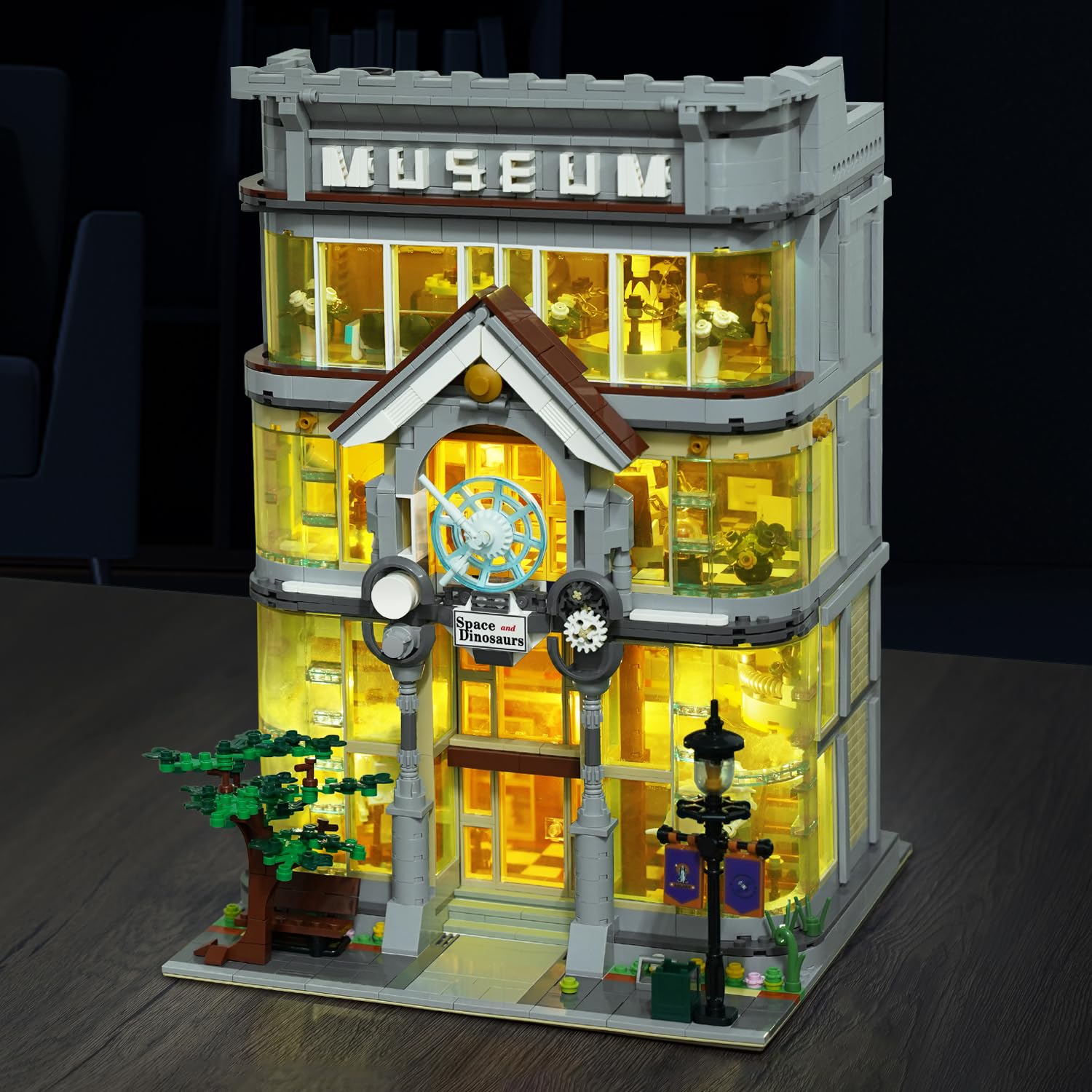 MISINI Architecture 10206 Science Museum Building Set - 3784 PCS MOC Modular Street View Model Kit for Adults, STEM Educational Building Blocks for Men & Women - Perfect for Home Decoration, Office Display & Collector's Showcase