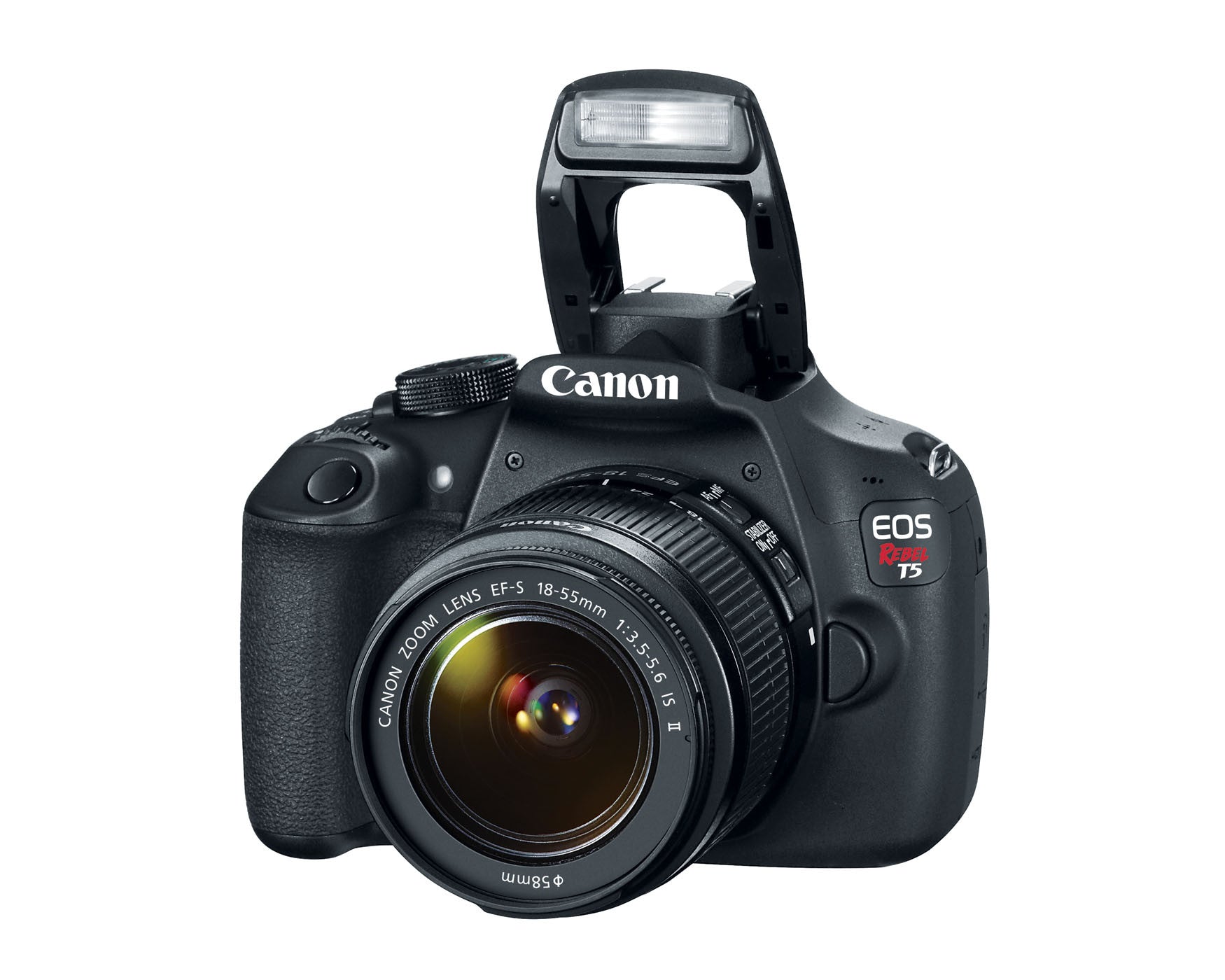 Canon EOS Rebel T5 DSLR Camera with 18-55mm IS II Lens Kit (Black) - Perfect for Beginners, Travel Photography & Family Moments