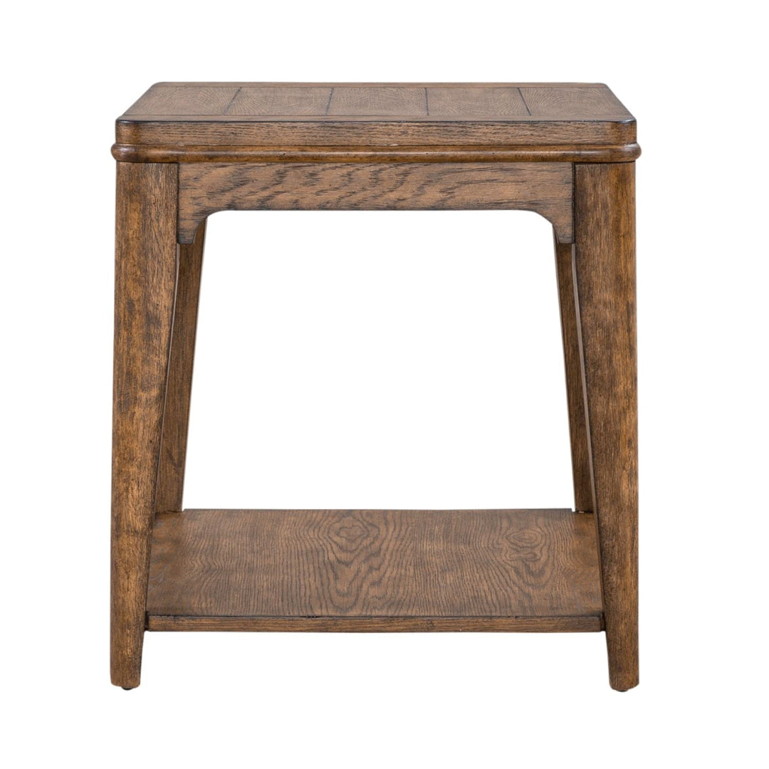 Ashford End Table - Modern Side Table for Living Room, Bedroom & Office - Small Accent Table with Storage Shelf