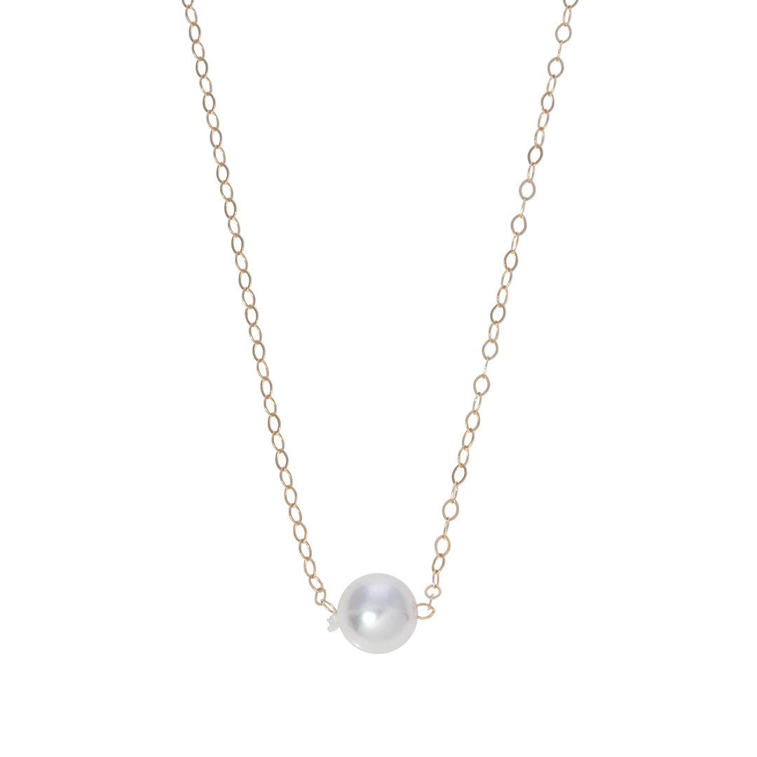 14K Gold Single Pearl Star Pendant Necklace for Women - Elegant Jewelry Gift for Her, Perfect for Birthdays, Anniversaries & Special Occasions