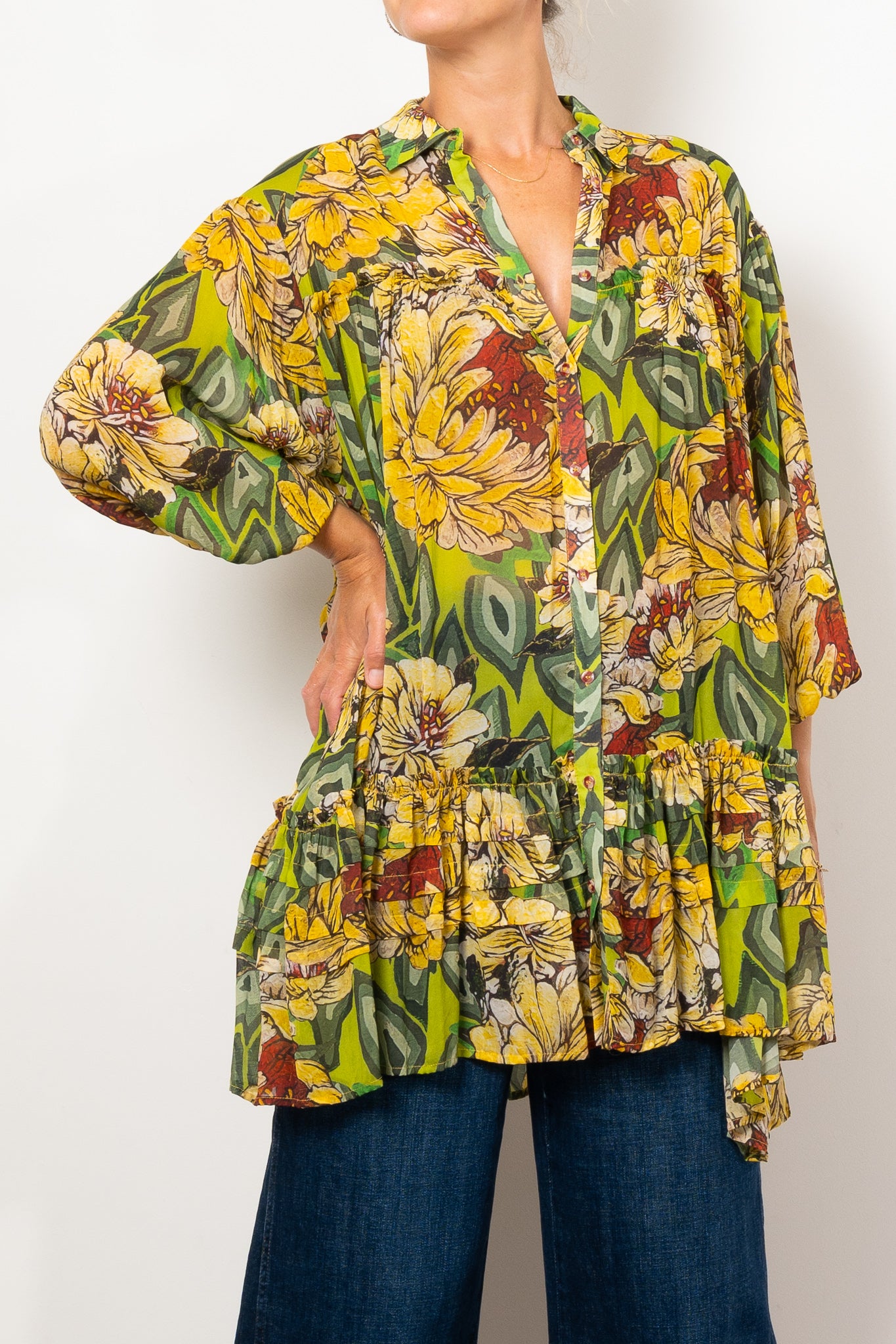 Curate by Trelise Cooper The Big Short Blouse - Women's Fashionable Oversized Shirt for Casual & Office Wear