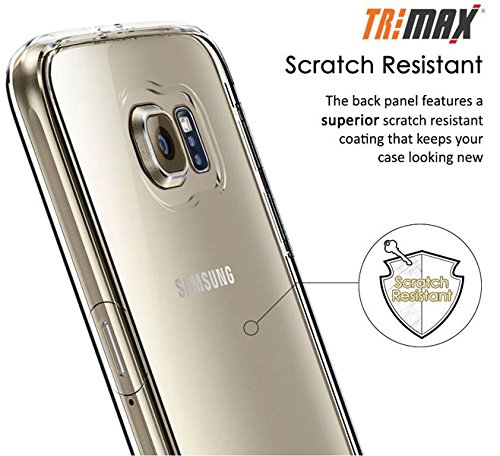 Transparent TPU Case for Samsung Galaxy S6 - Slim Clear Cover with Screen Protector for Daily Protection