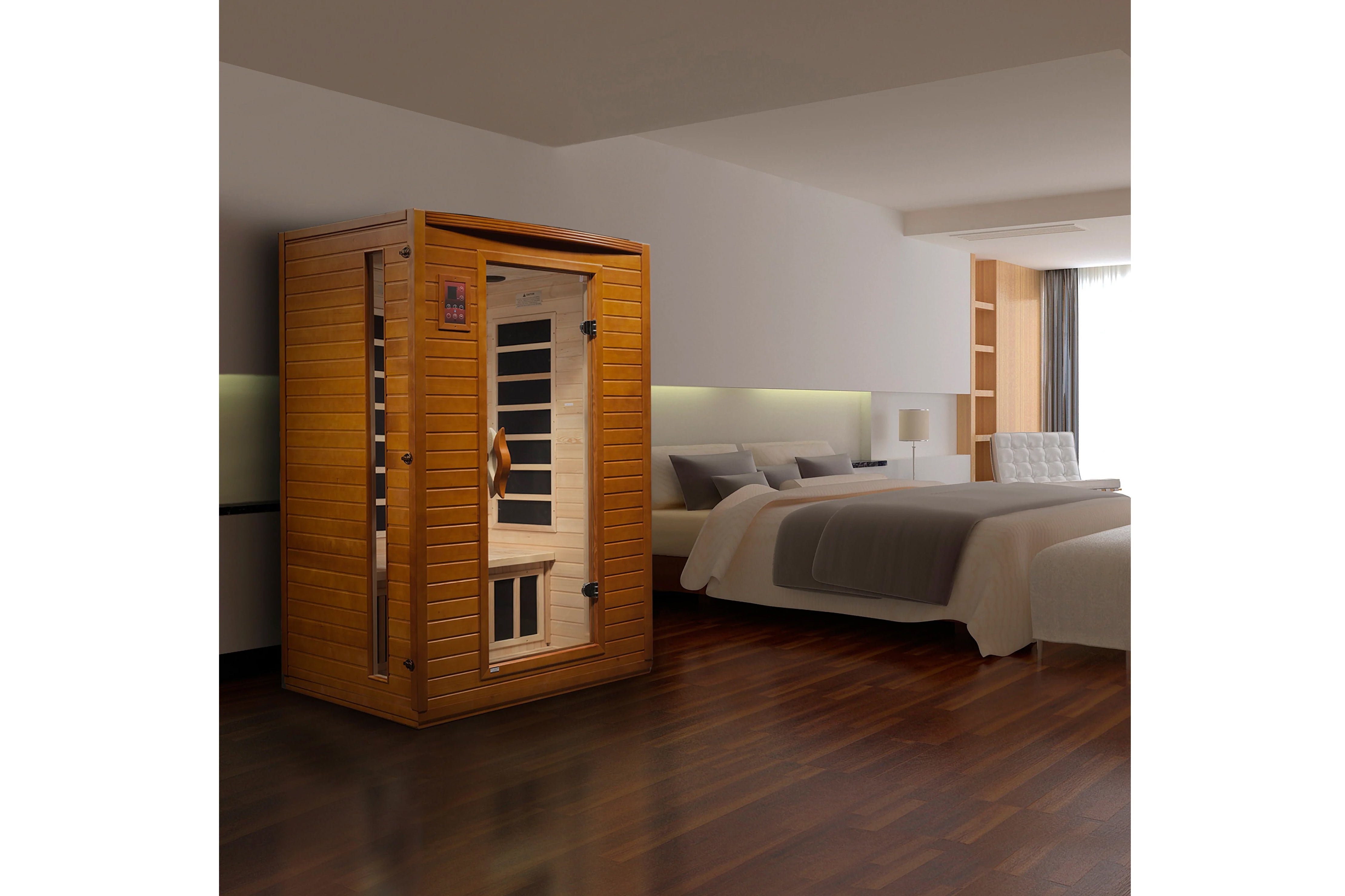 Dynamic Saunas Versailles Edition 2-Person Low EMF Far Infrared Sauna for Home Relaxation & Detox - Perfect for Couples Spa Therapy & Wellness Retreats