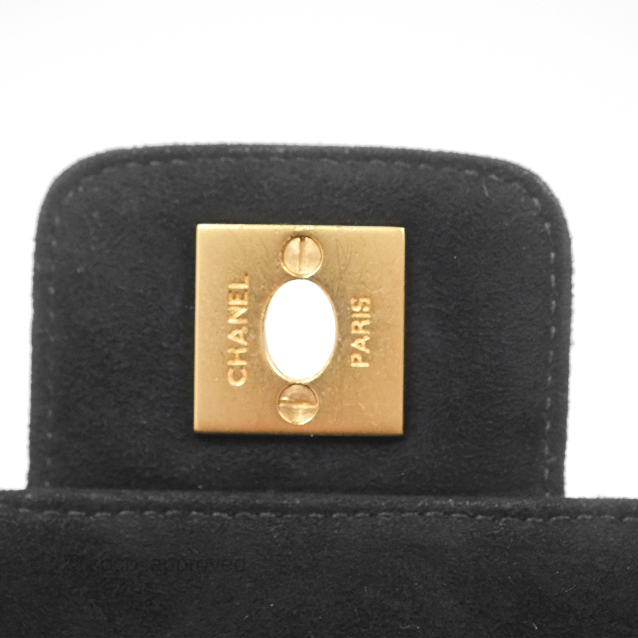 Chanel Classic Flap Bag in Black Suede with Gold-Tone Hardware - Luxury Handbag for Women, Perfect for Evening Events & Special Occasions