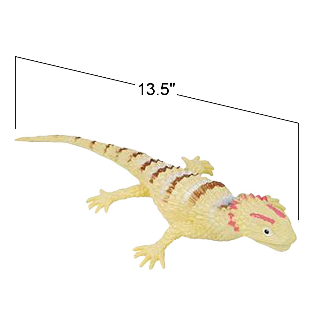 ArtCreativity Soft Lizard Toys for Kids - Set of 2 Realistic PVC Animal Figurines, 13.5” Long Reptile Toys for Pretend Play, Wildlife Decor & Educational Learning | Perfect for Safari Birthday Parties, Zoo Themed Events & Nature Classroom Activities