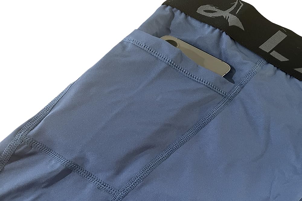 LAFROI Men's Quick Dry Compression Shorts with Cool Fit & Waistband - YSK09 - Perfect for Running, Gym Workouts & Outdoor Sports