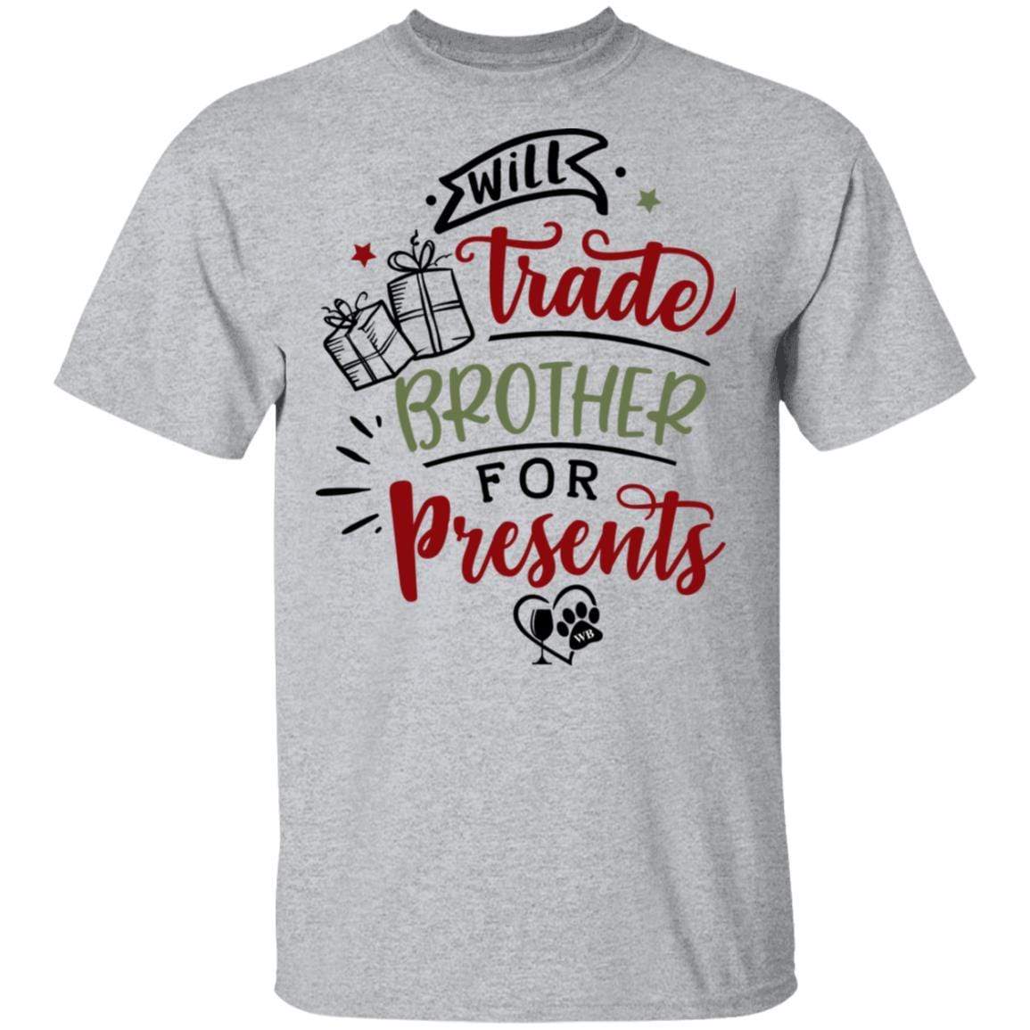 WineyBitches.Co Funny Sibling Gift T-Shirt - 5.3 oz Cotton Tee - Perfect for Christmas, Birthday & Family Reunion Gifts