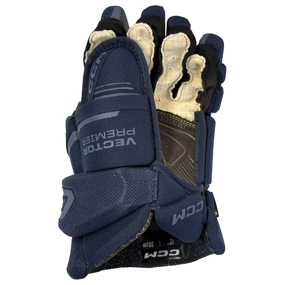 CCM Tacks Vector Premier 2024 Junior Ice Hockey Gloves - Youth Protective Gear for Ice Skating & Hockey Training - Perfect for Rink Practice & Games