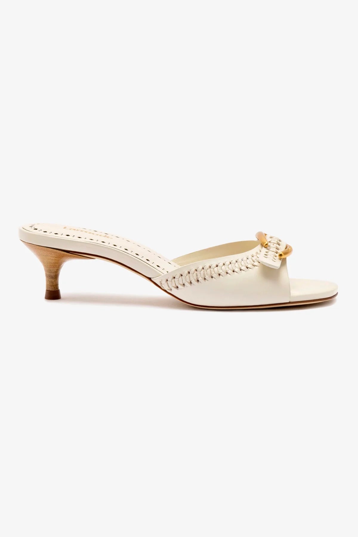 Verona Mule Shoes in Ivory Leather - Comfortable Women's Slip-On Loafers for Casual Wear, Office & Travel