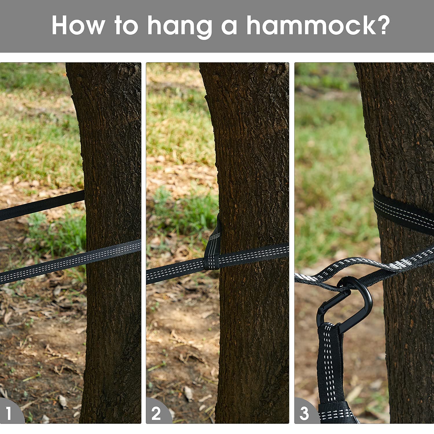 G4Free 2-Person Large Camping Hammock with Mosquito Net - Lightweight Pop-Up Parachute Hammock with Tree Straps for Outdoor Backpacking, Hiking, Backyard Relaxation & Travel Adventures