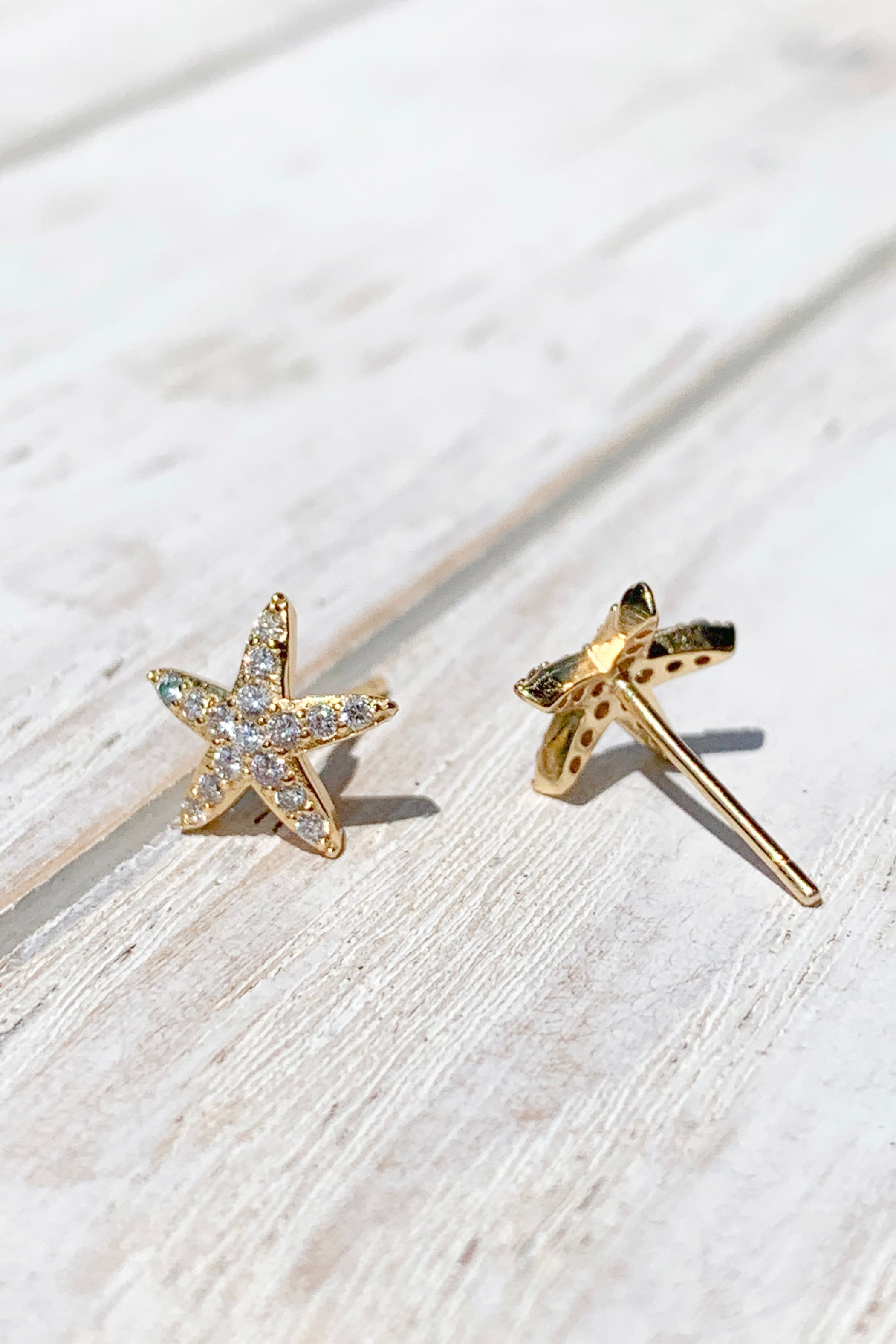 14K Gold Plated & Sterling Silver Tiny Gold Star Stud Earrings for Women - Perfect Bridal Party Gifts, Everyday Wear & Special Occasions