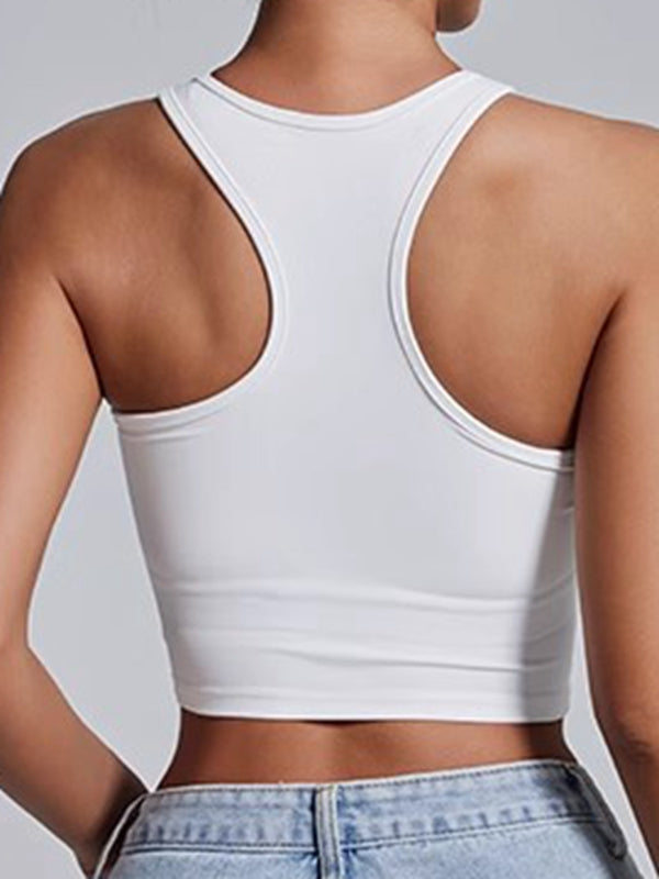 ZASUWA Women's Unique Cutout Sports Bras - High Support Workout Tops for Yoga, Running & Gym - Breathable & Comfortable Activewear
