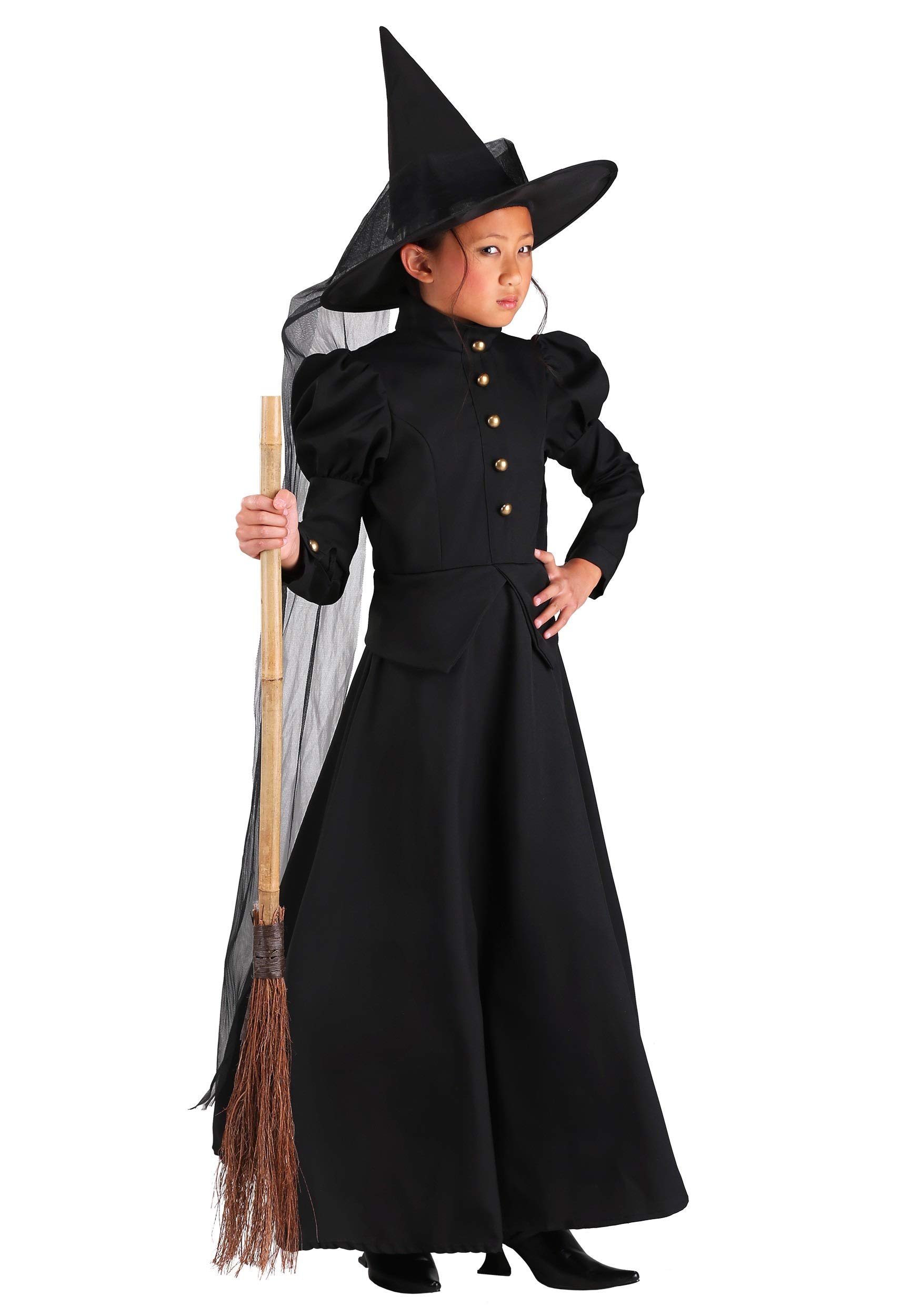 **Deluxe Full-Length Wicked Witch Costume for Kids - Halloween Dress-Up, Cosplay & Themed Parties**
