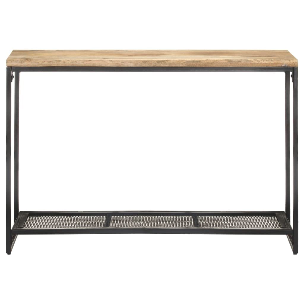 Modern 2-Tier Console Table with Mesh Shelves - 43.3