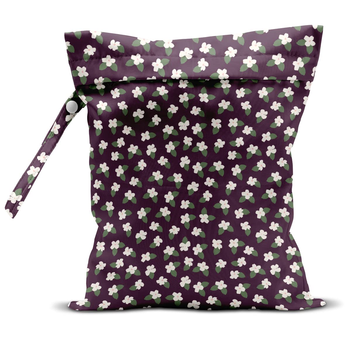 Waterproof Reusable Wet Dry Bag for Swimsuits, Beach, Pool, Gym & Travel - Cute Daisy Floral Design for Diapers, Yoga Clothes & Toiletries | Perfect for Swimming, Fitness & Outdoor Activities