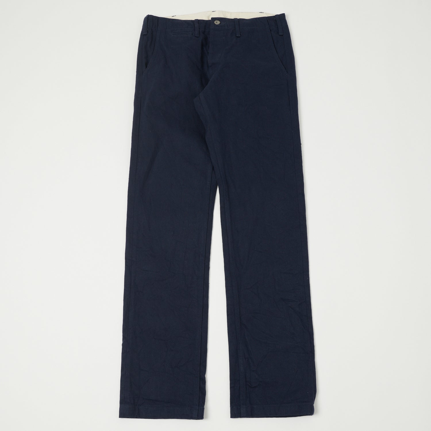 ONI 727FR 12oz French Navy Sulfur Slim Straight Chino Pants - Rinsed Denim for Men | Casual & Workwear | Perfect for Office, Travel & Everyday Wear