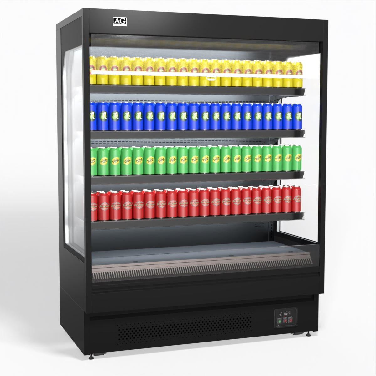 AG 1524mm Commercial Open Multi-Deck Display Refrigerator for Supermarkets - Ideal for Grocery Stores, Convenience Stores & Retail Food Display