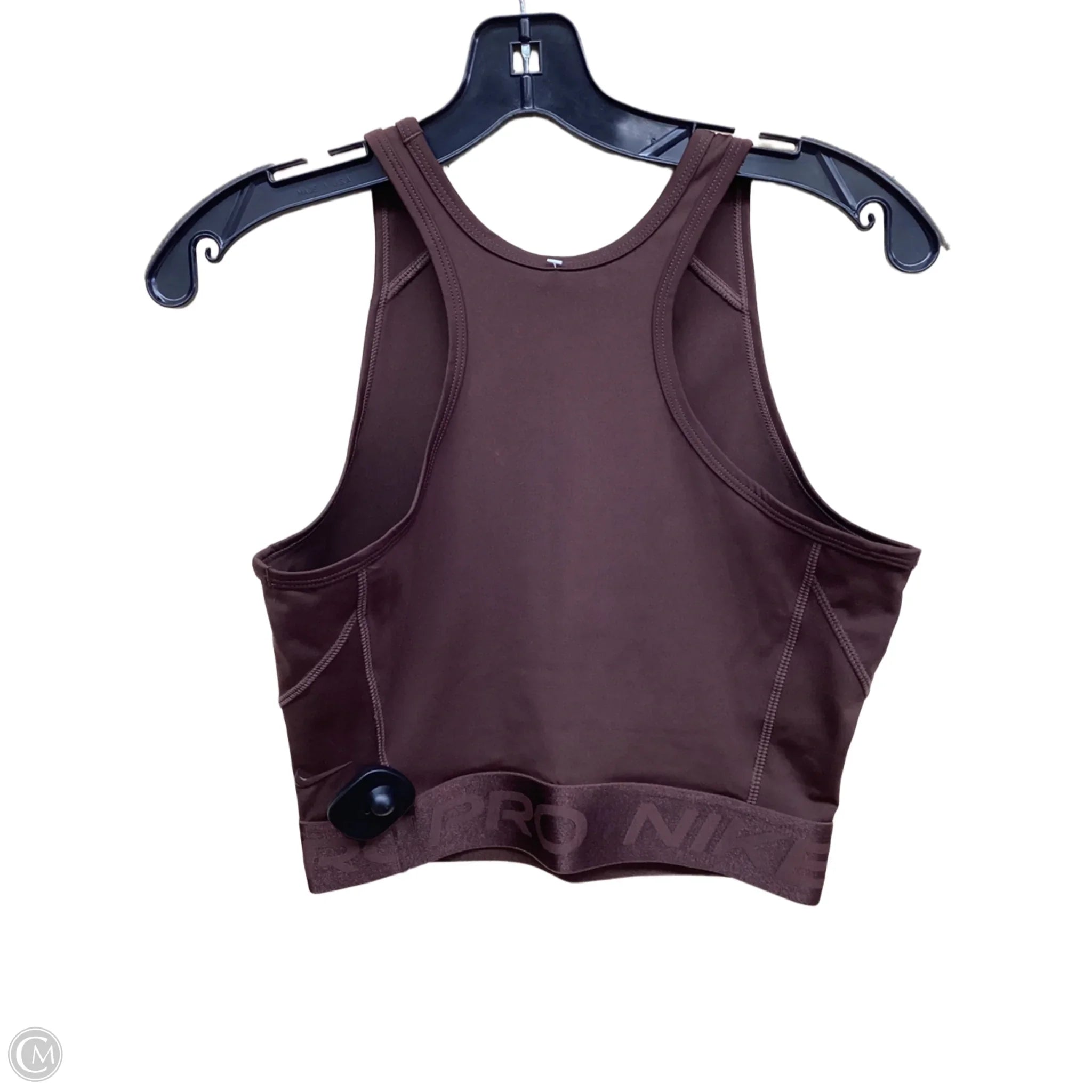 Nike Women's Brown Athletic Sports Bra - Size S - High Support Workout Top for Running, Yoga & Gym