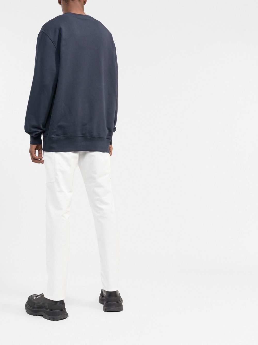 Alexander McQueen Blue Sweater for Men - Luxury Knitwear for Casual & Formal Wear | Perfect for Office, Parties & Date Nights