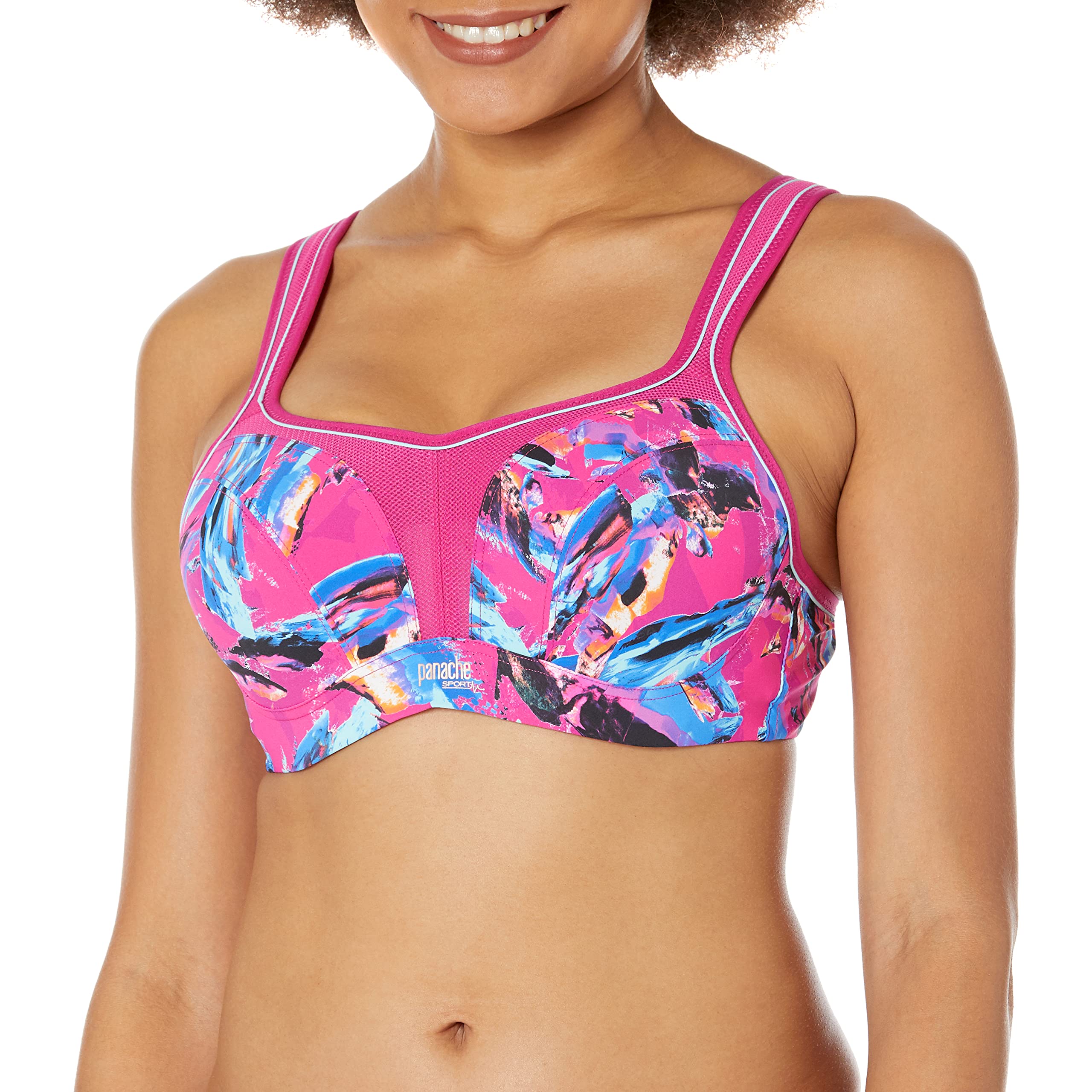 Panache Women's High Impact Underwire Sports Bra - Supportive Workout Bra for Running, Gym & Yoga - Plus Size & Full Bust Support