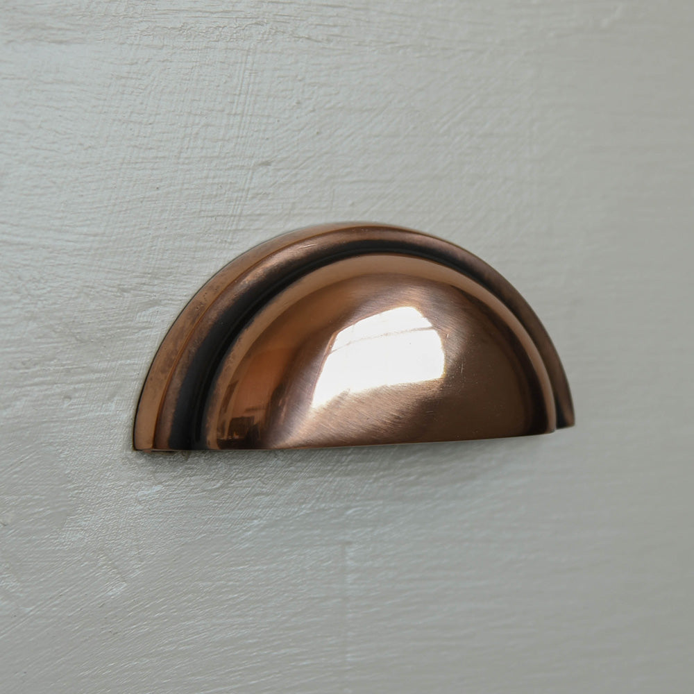 Polished Bronze Regency Concealed Drawer Handle - Vintage Cabinet Pulls for Kitchen Cabinets, Dressers & Furniture Hardware - Perfect for Home Renovation & DIY Projects