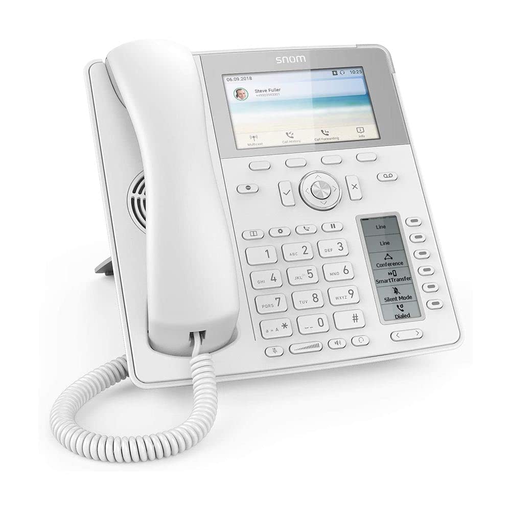 Snom D785 IP Phone - Color SIP Desk Phone with SmartScreen, 12 Hook SIP Identity Switch, Bluetooth & USB Connectivity, 48 Self-Labeling Keys (12 Physical) - Black (Model 00004349) for Office Communication & Business VoIP Solutions
