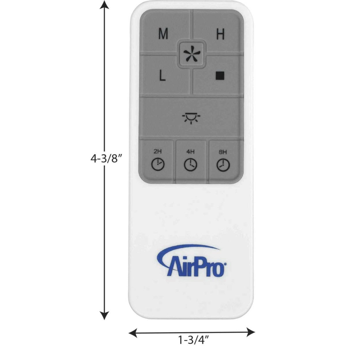 Universal Remote Control for Progress Lighting Ceiling Fan & Light Kit - Wireless Fan Speed & Light Dimmer for Bedroom, Living Room, Patio
