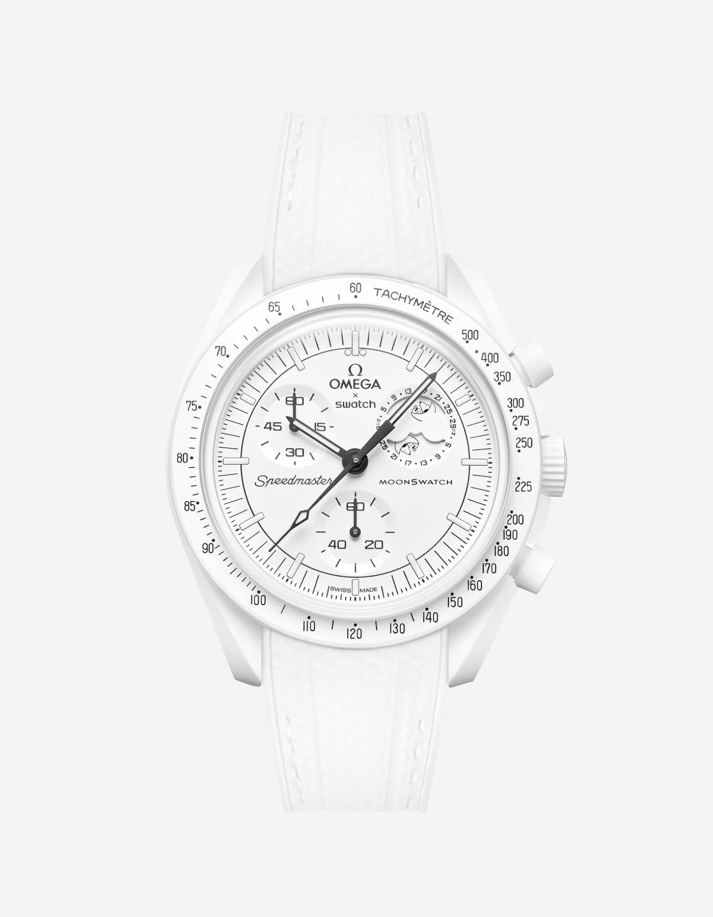 Original Omega X Swatch MoonSwatch Mission to Moonphase Rubber Watch Strap - Durable & Comfortable Replacement Band for Everyday Wear & Sports Activities
