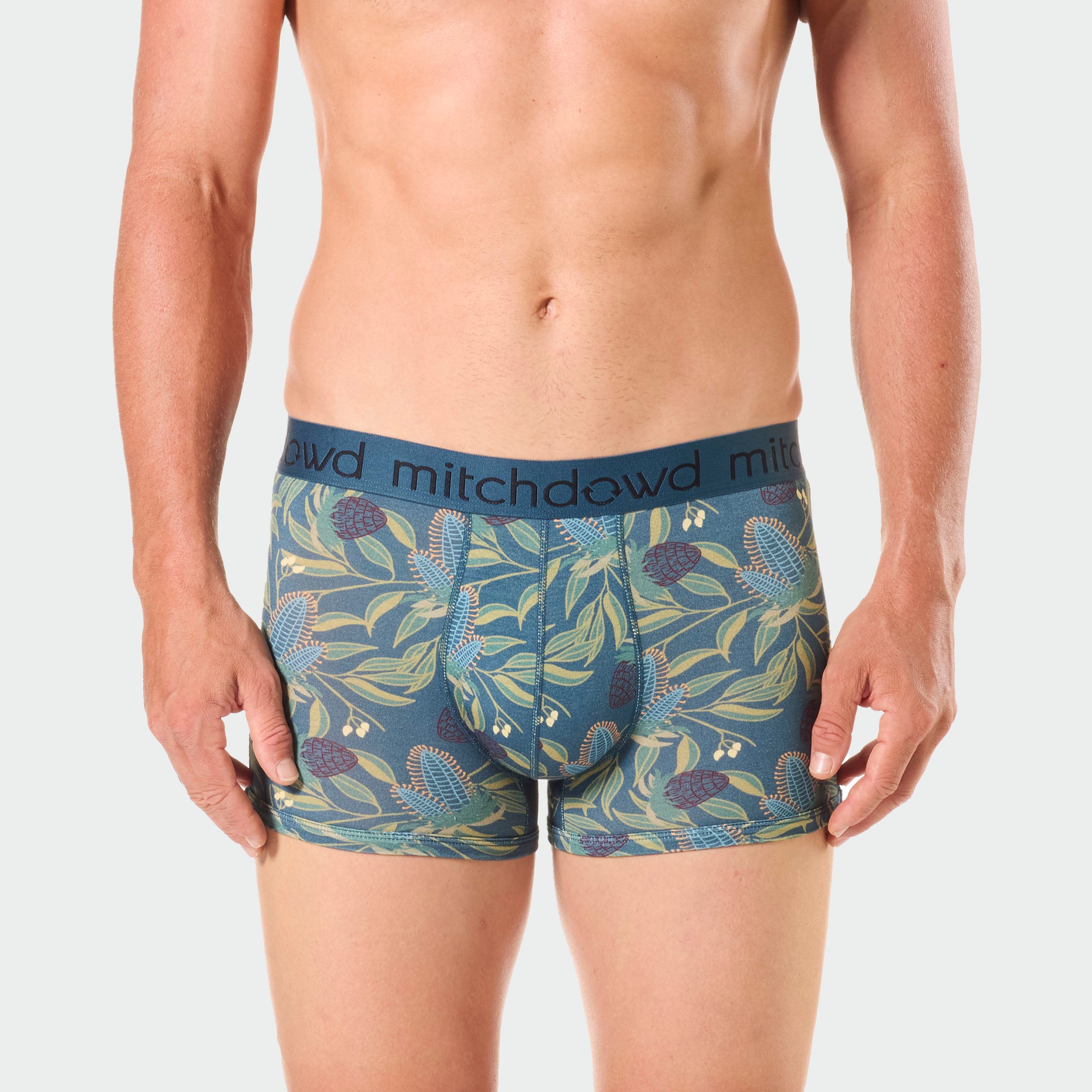 Premium Men's Bamboo Trunks 2-Pack - Eco-Friendly & Breathable Green Boxer Briefs | Perfect for Gym, Travel & Everyday Comfort