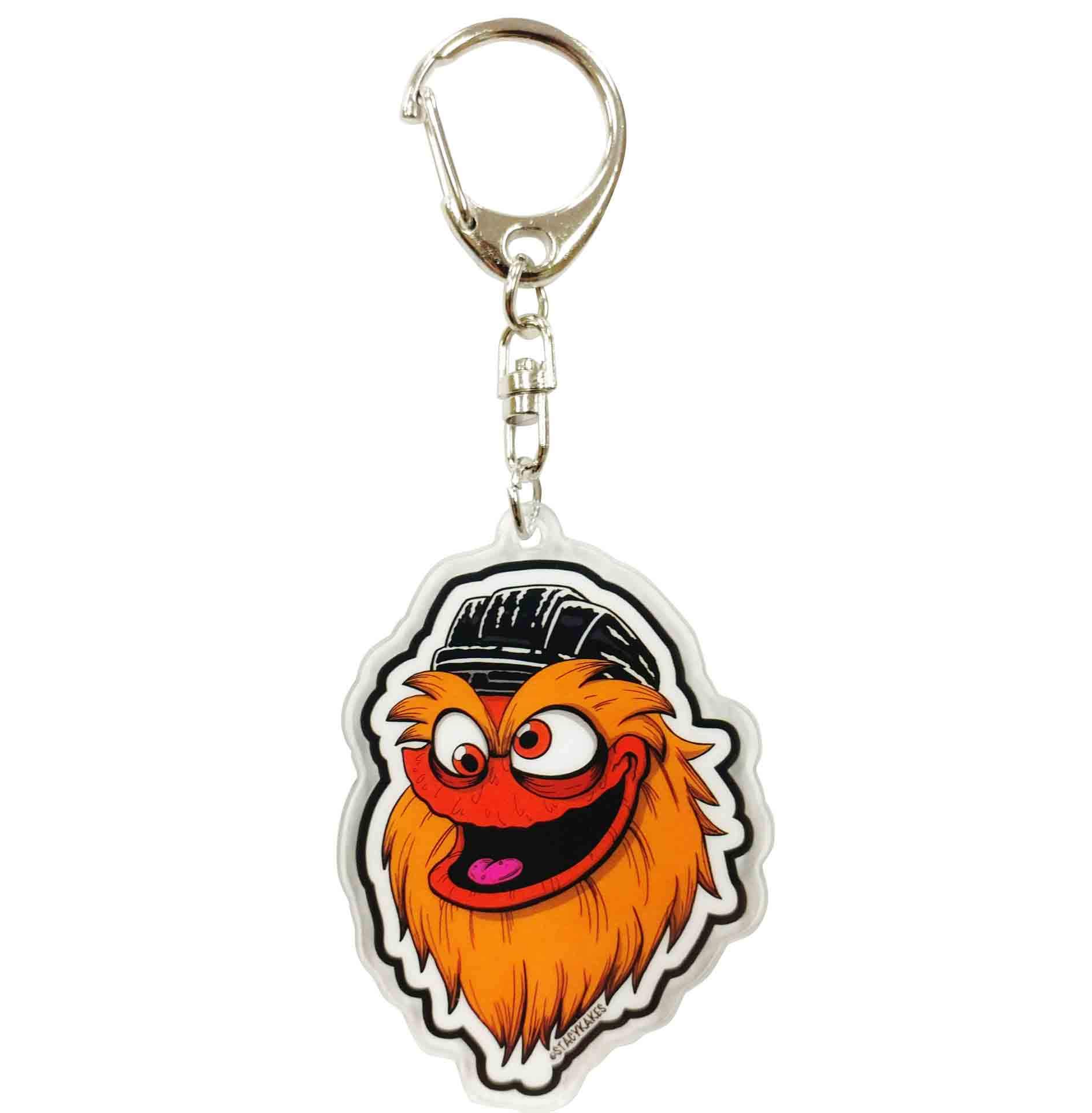 Philadelphia Gritty Acrylic Keychains - Durable & Vibrant Collectibles for Fans, Perfect for Gifts, Backpacks, and Home Decor