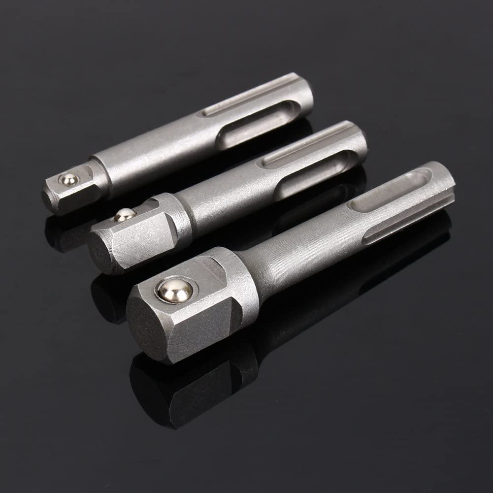 3-Piece Drill Bit Adapter Set - 1/4