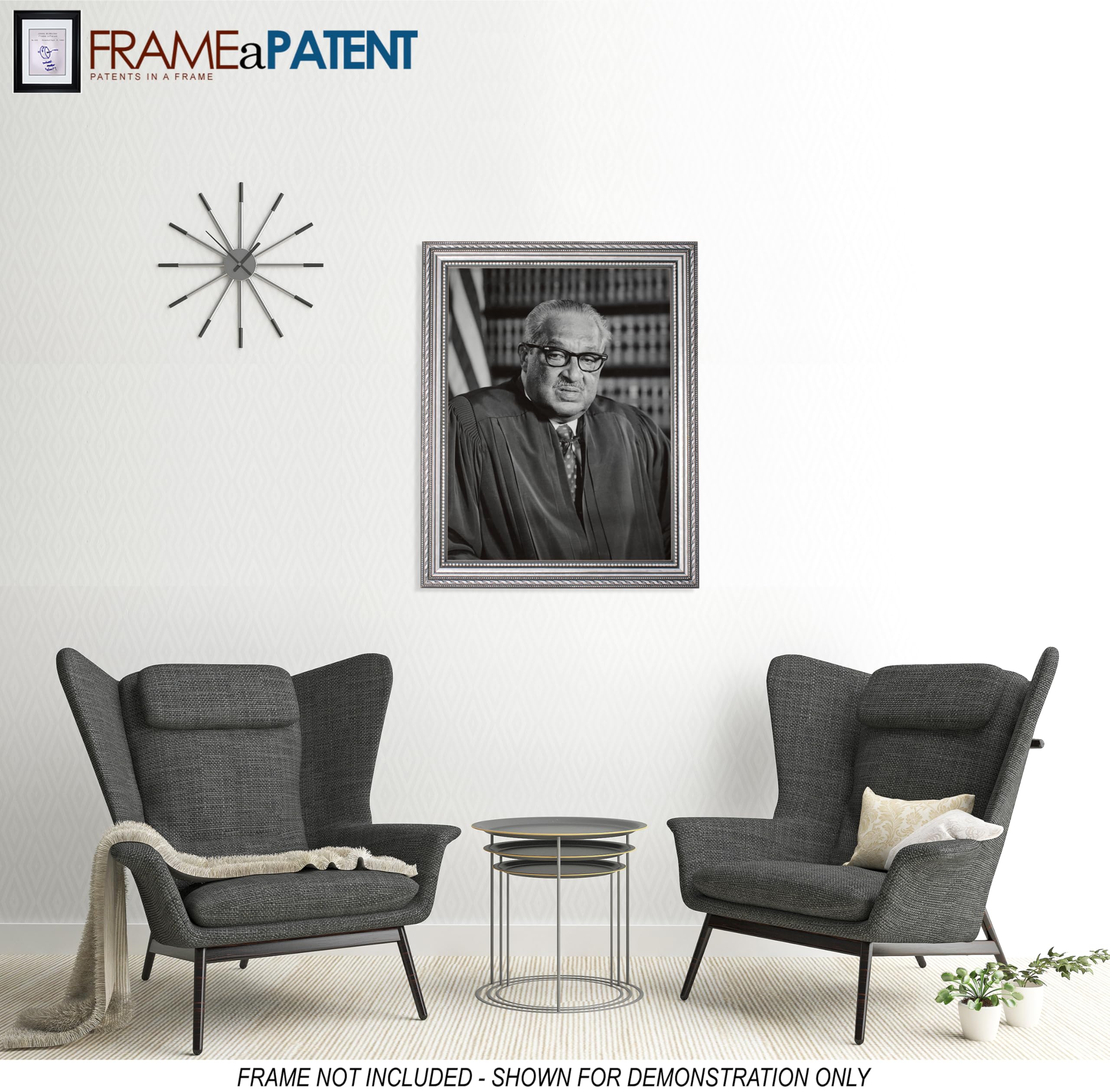 Justice Thurgood Marshall 8x10 Photo Print - 1976 Historical Artwork - High Gloss Finish - Perfect for Home Office Decor, Courtroom Displays & Civil Rights Memorabilia