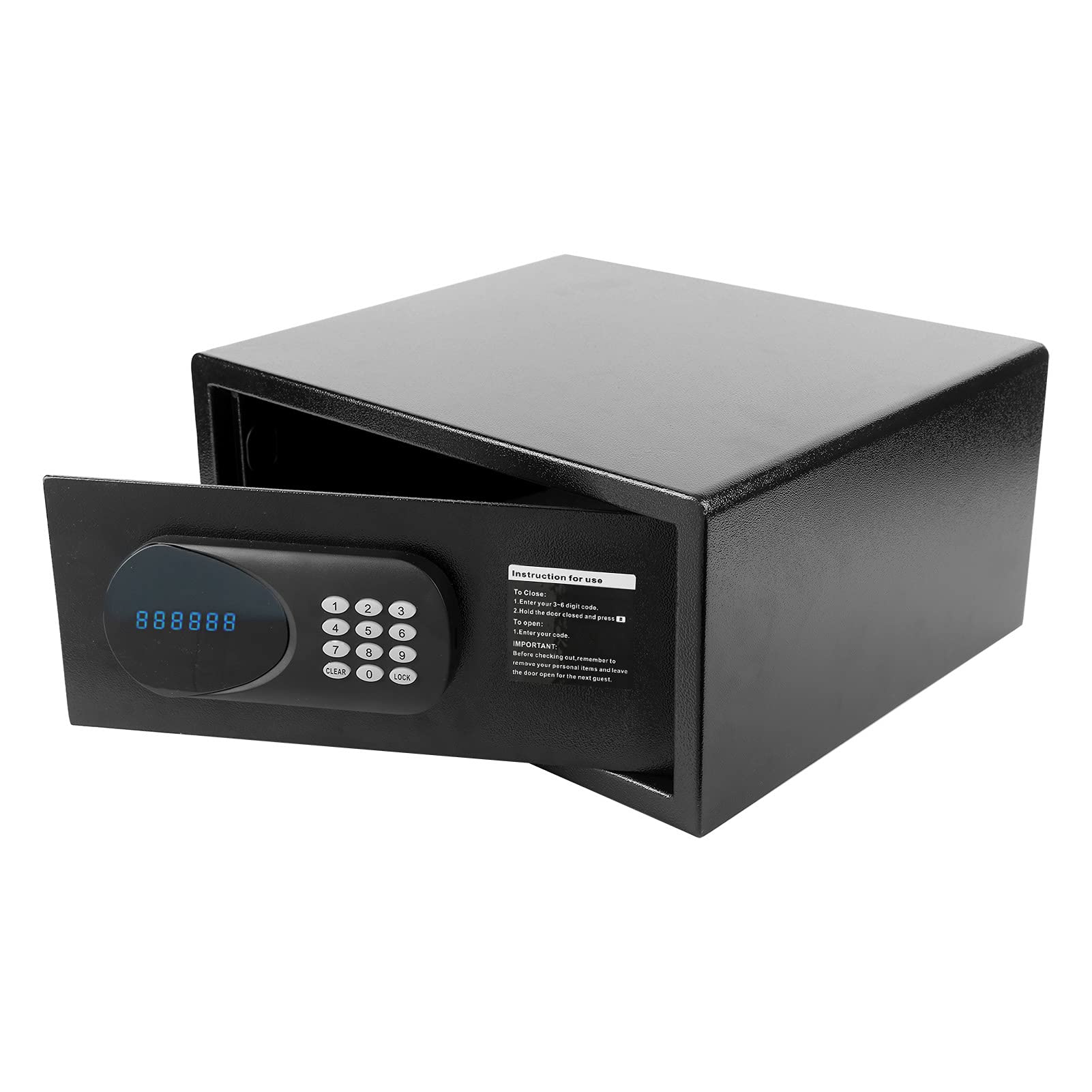 Electronic Digital Safe Box with LED Display - Heavy Duty Security Safe for Home, Office & Hotel Use - Secure Cash, Jewelry & Documents
