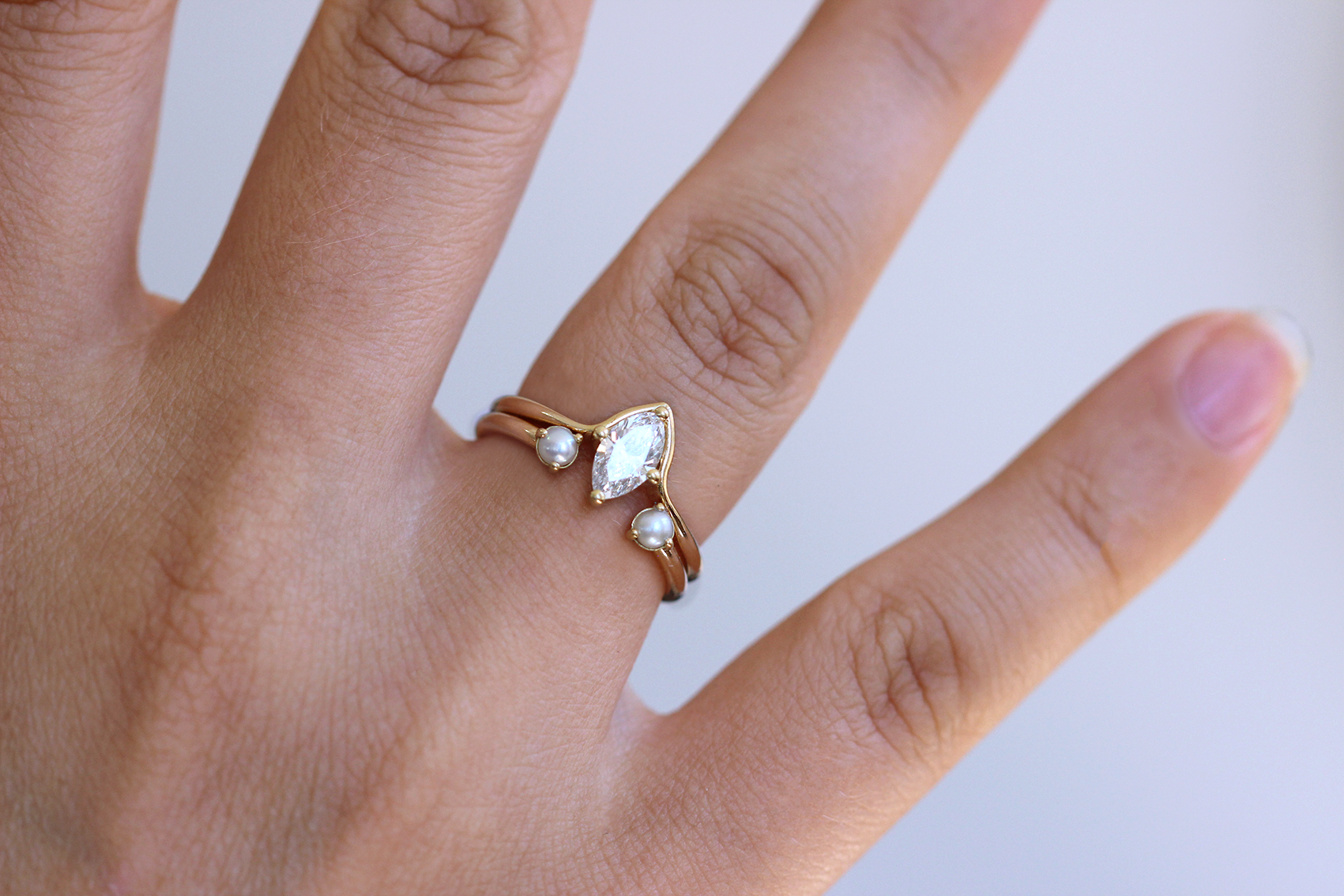 Elegant Marquise Cut Engagement Ring - Minimalist Solitaire Diamond Ring for Women | Perfect for Proposals, Weddings & Anniversary Gifts