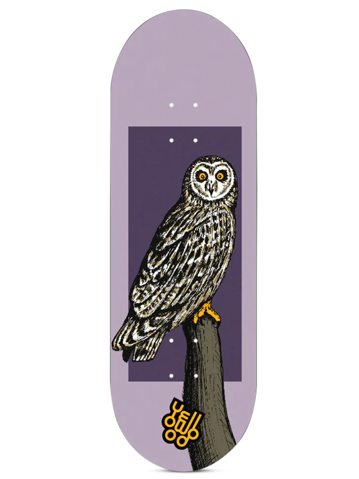 Yellowood Fingerboard Deck - Professional Owl Design Tech Deck for Finger Skateboarding | Perfect for Tricks, Stunts & Collectibles | Indoor & Outdoor Fun