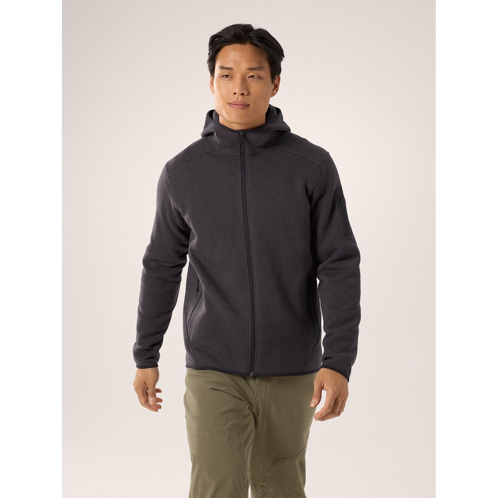 Arc'teryx Men's Covert Hoody - Lightweight Fleece Jacket for Hiking & Outdoor Activities | Water-Resistant & Breathable Midlayer for Camping, Travel & Casual Wear