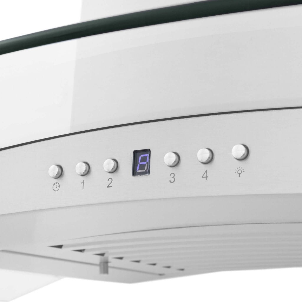 ZLINE KN4 Stainless Steel & Glass Convertible Wall Mount Range Hood - Professional Kitchen Ventilation for Home Cooking & Baking
