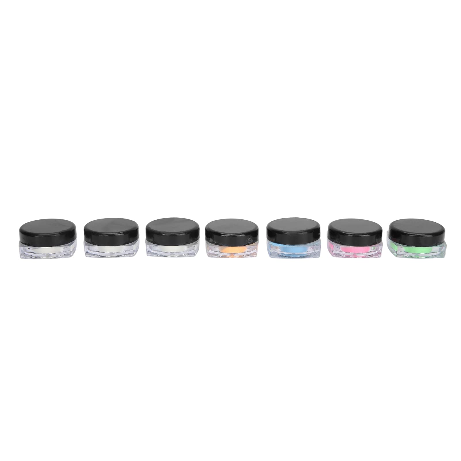 7pcs DIY Nail Glitter Fluorescent Powder Set - Long Lasting Nail Art Decoration for Halloween, Parties & Special Occasions - Professional Quality Nail Art Tips for Women