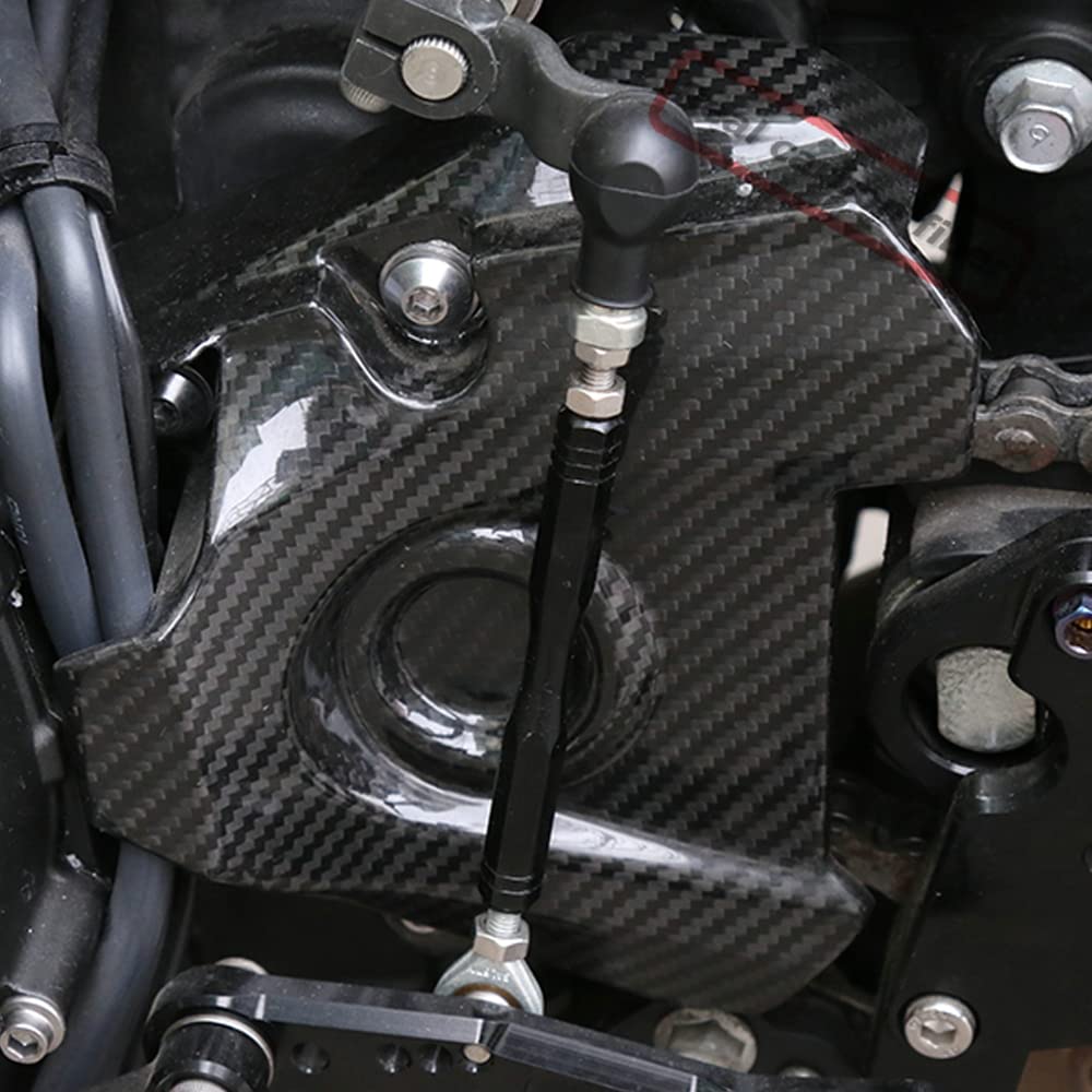 Heinmo Carbon Fiber Motorcycle Engine Sprocket Chain Clutch Case Cover for Yamaha MT09 FZ09 (2014-2016) - High-Performance Protection for Street & Track Riding