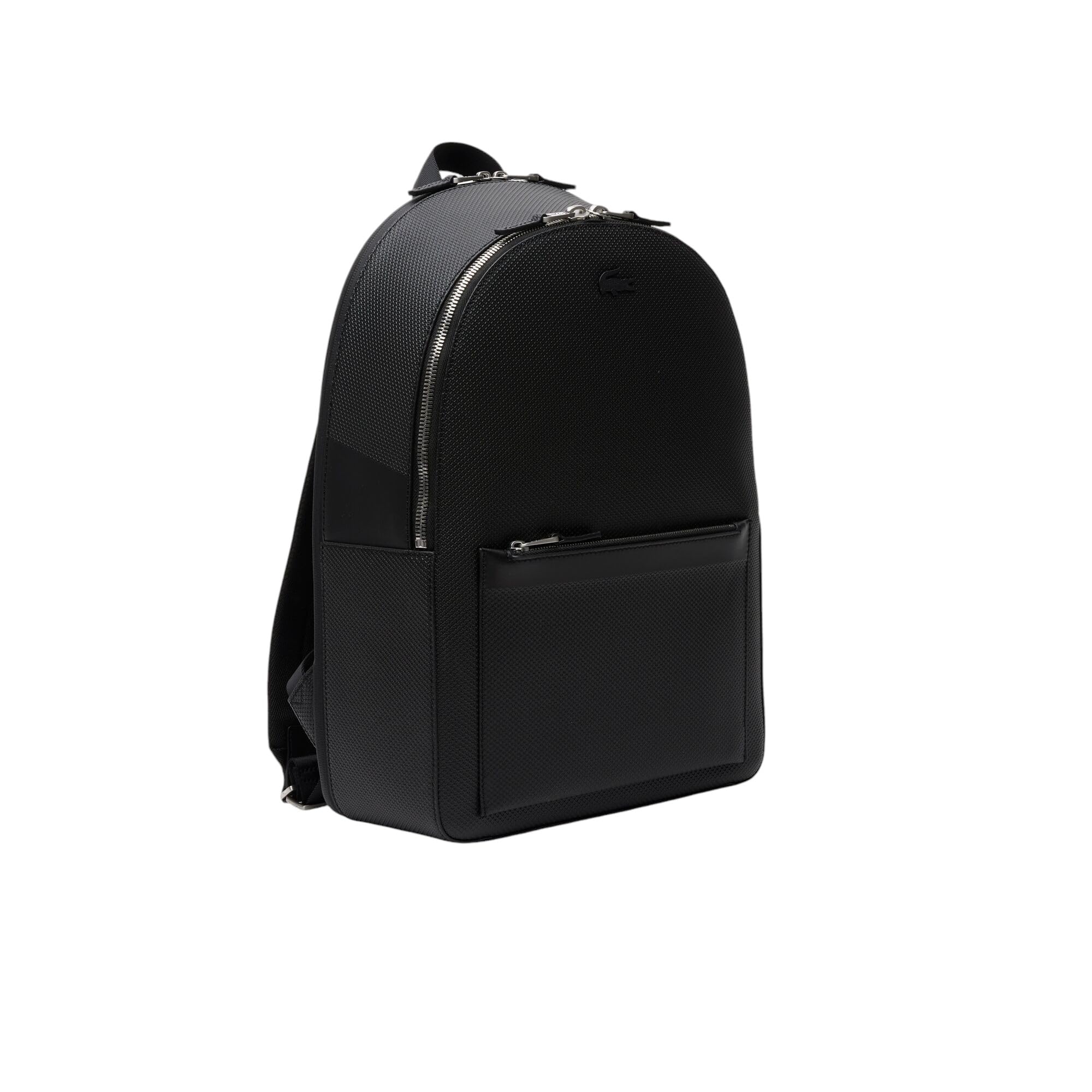 Lacoste Men's Chantaco Backpack - Black on Black, One Size, Durable & Stylish Laptop Backpack for Work, School & Travel