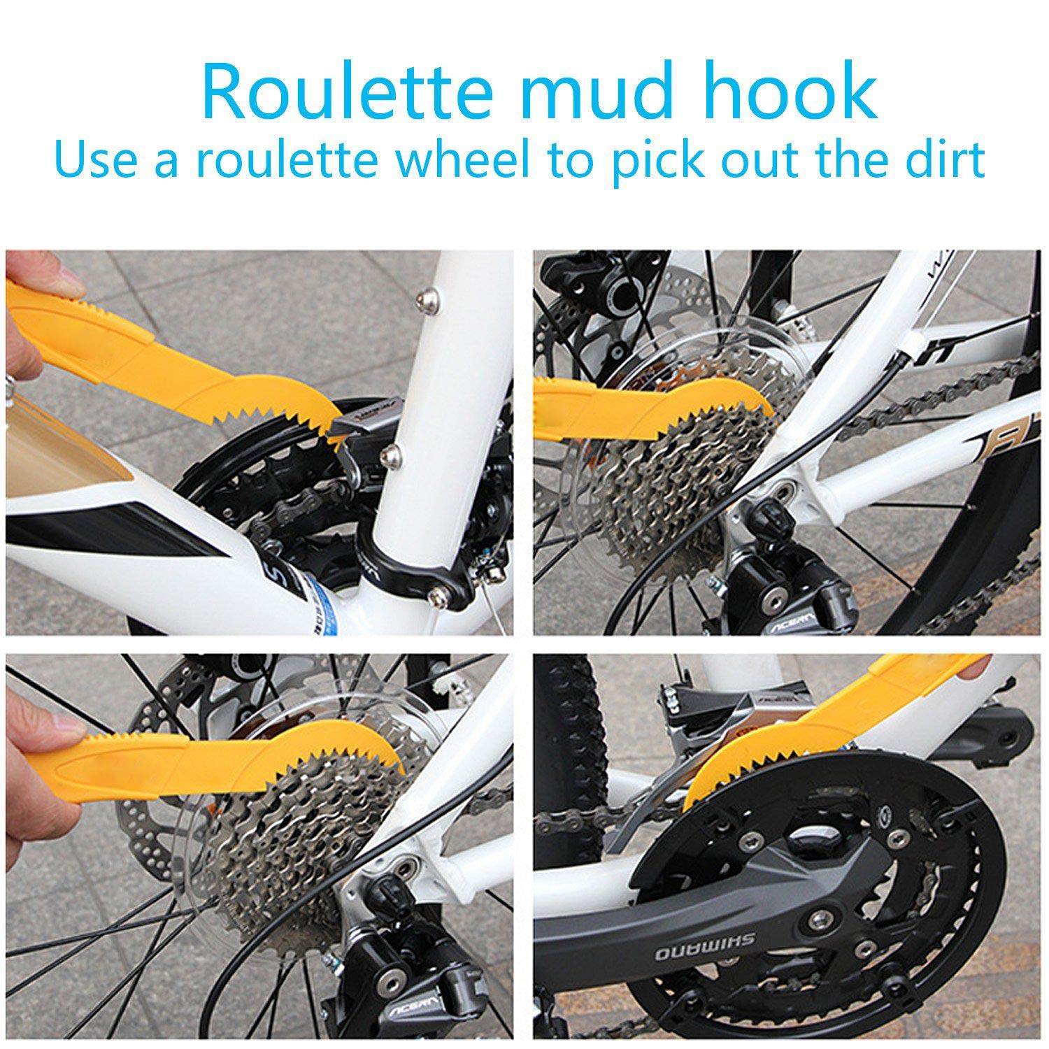 8-Piece Bike & Motorcycle Chain Cleaning Brush Kit - Heavy Duty Scrubber Set for Bike Chain, Crank, Tire & Sprocket - Perfect for Cycling Maintenance & Deep Cleaning Dirt, Grease & Stains