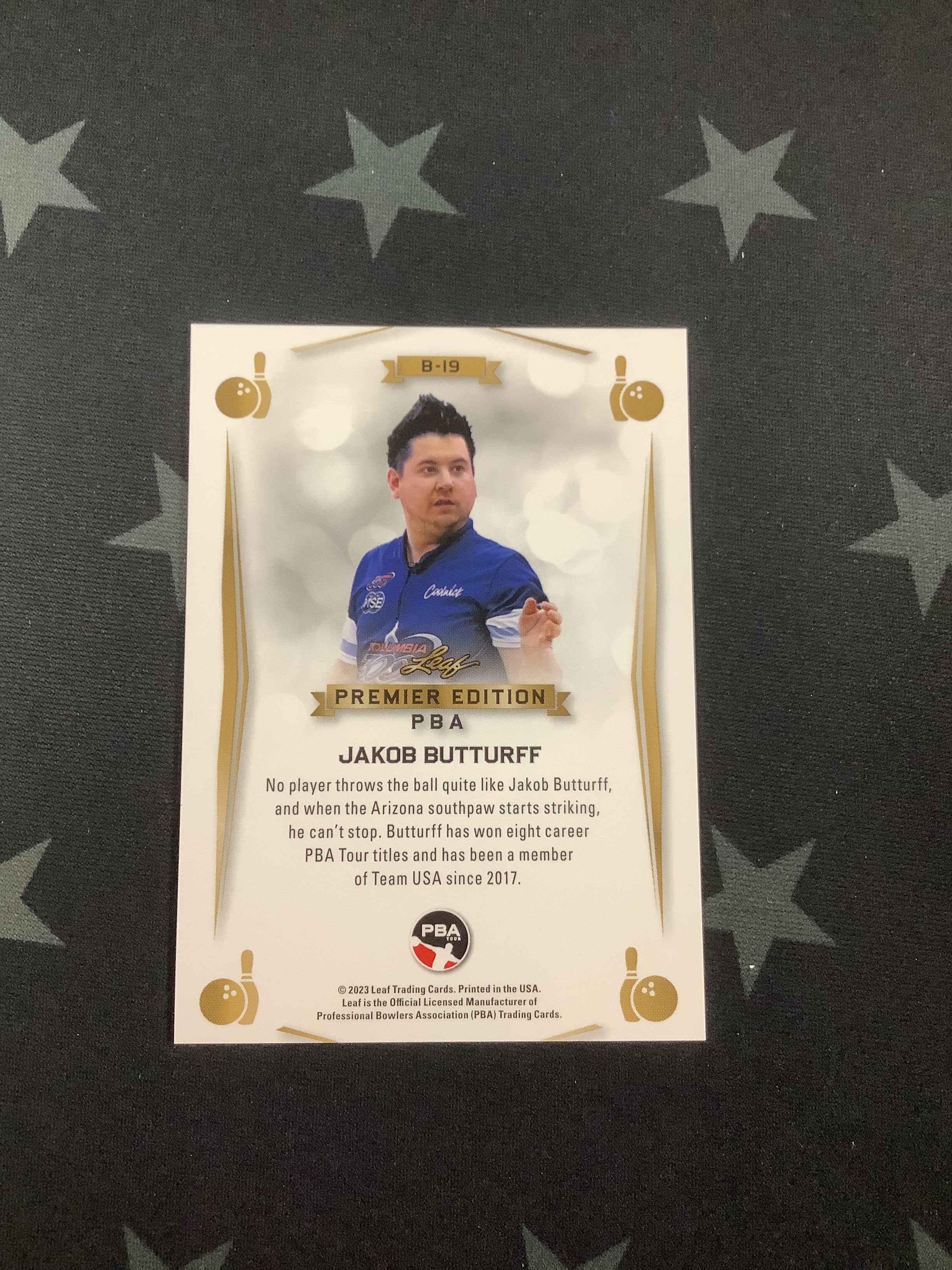 2023 LEAF PREMIER EDITION PBA JAKOB BUTTURFF #3/7 B 19 SILVER Bowling Trading Card - Rare Collectible for Sports Memorabilia & Card Game Enthusiasts