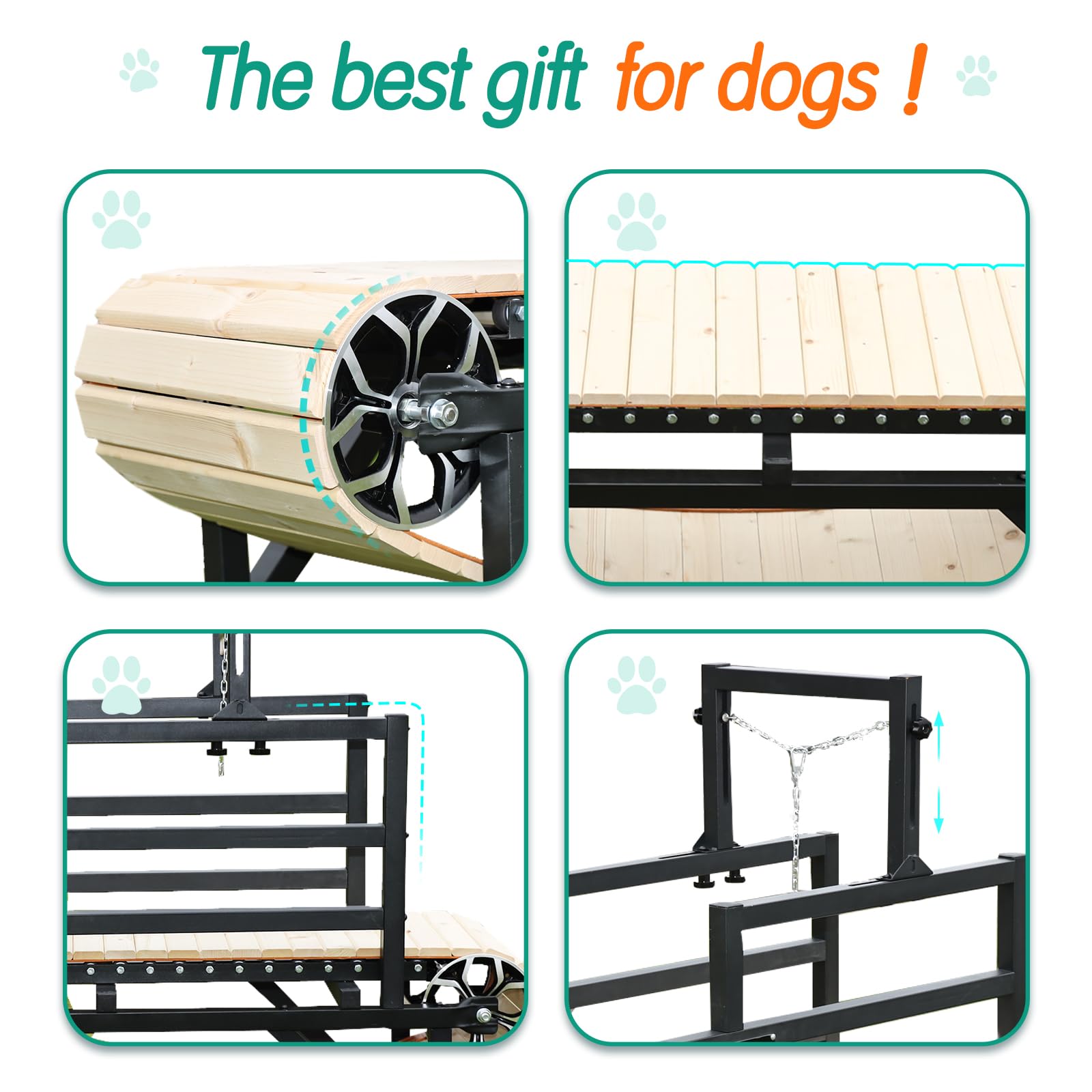 Best Dog Treadmill for Medium & Large Dogs - Indoor Pet Exercise Equipment for Home Use | Perfect for Daily Workouts & Weight Management
