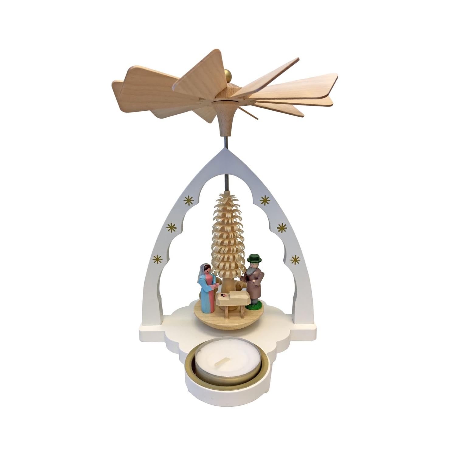 16386 Brown Candle Holder - Elegant Home Decor for Dining Table, Wedding Centerpiece & Romantic Ambiance