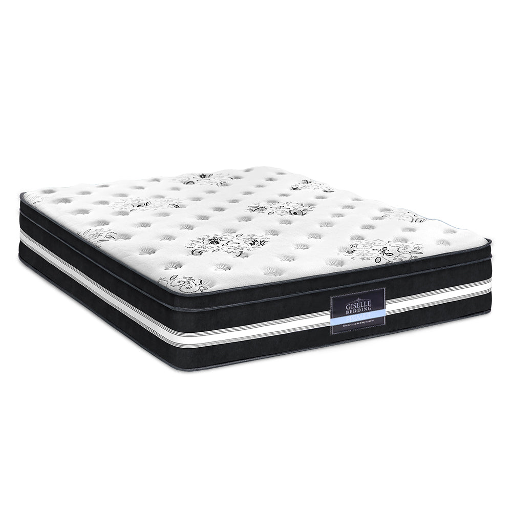 Donegal Euro Top Cool Gel Pocket Spring Mattress - 34cm Thick Queen Size for Ultimate Comfort | Perfect for Hot Sleepers & Back Pain Relief | Bedroom, Guest Room & Apartment Use