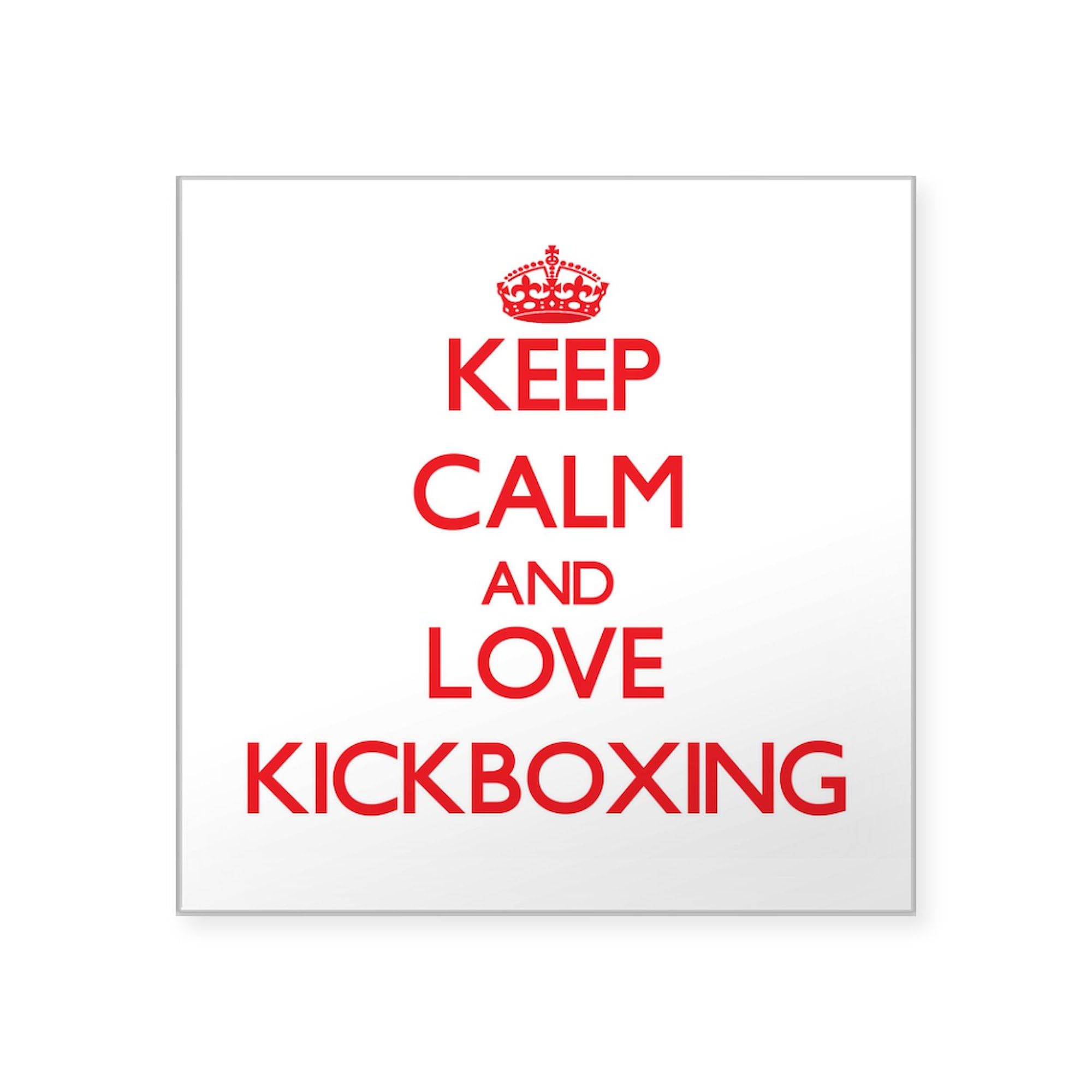 Keep Calm and Love Kickboxing Sticker - 3